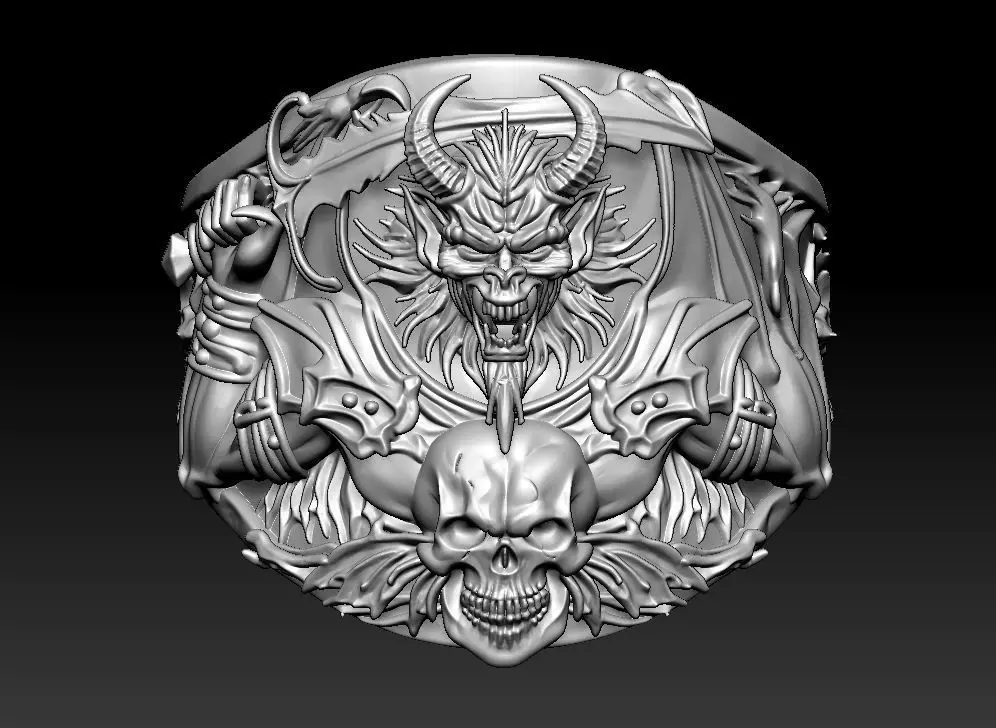 DEMON RING FOR 3D PRINT  3D print model_2