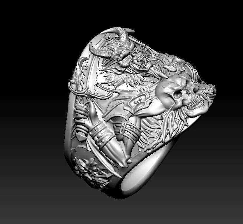  DEMON RING FOR 3D PRINT  3D print model_8