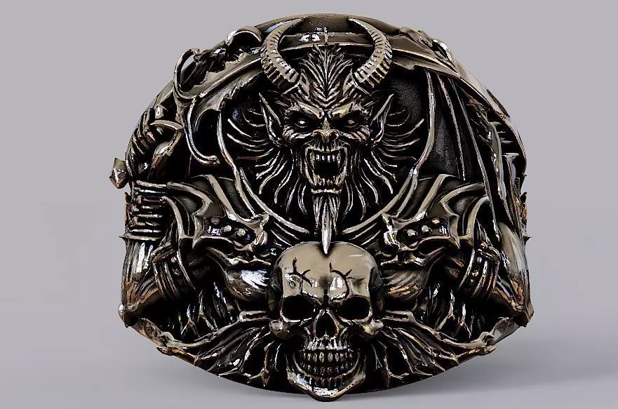  DEMON RING FOR 3D PRINT  3D print model_0