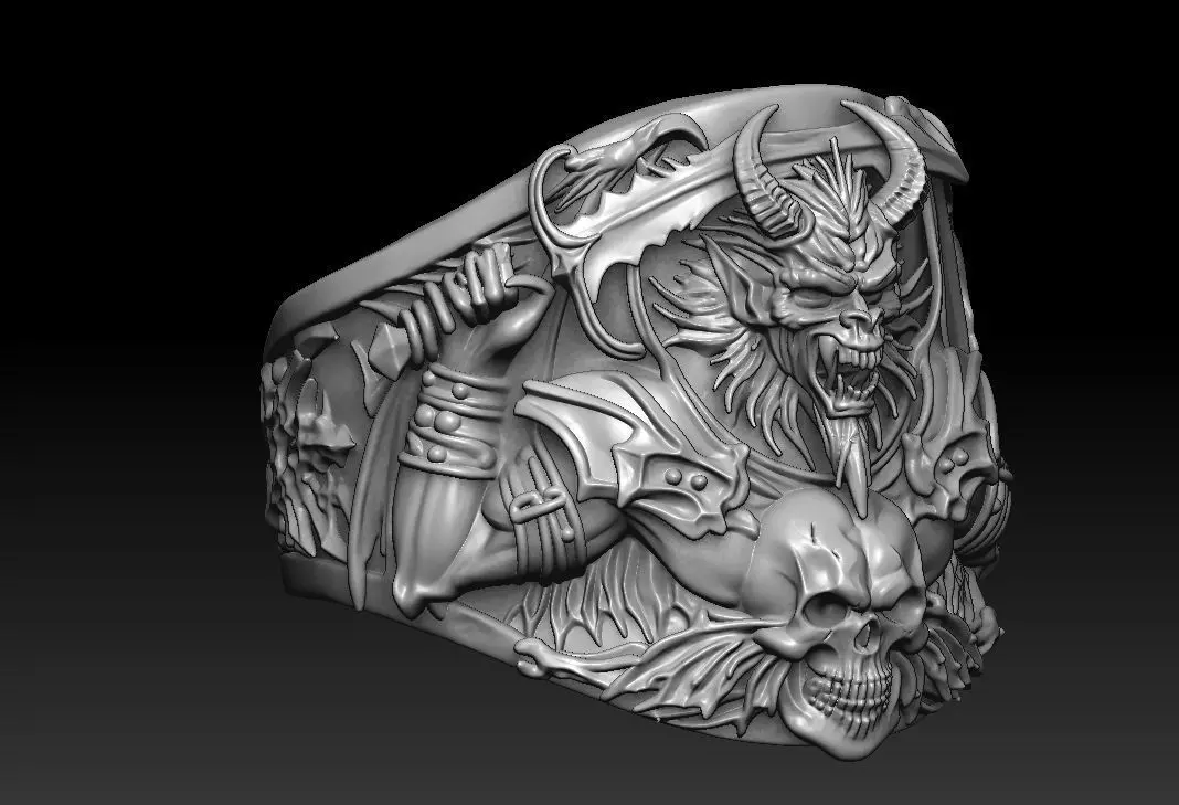 DEMON RING FOR 3D PRINT  3D print model_5