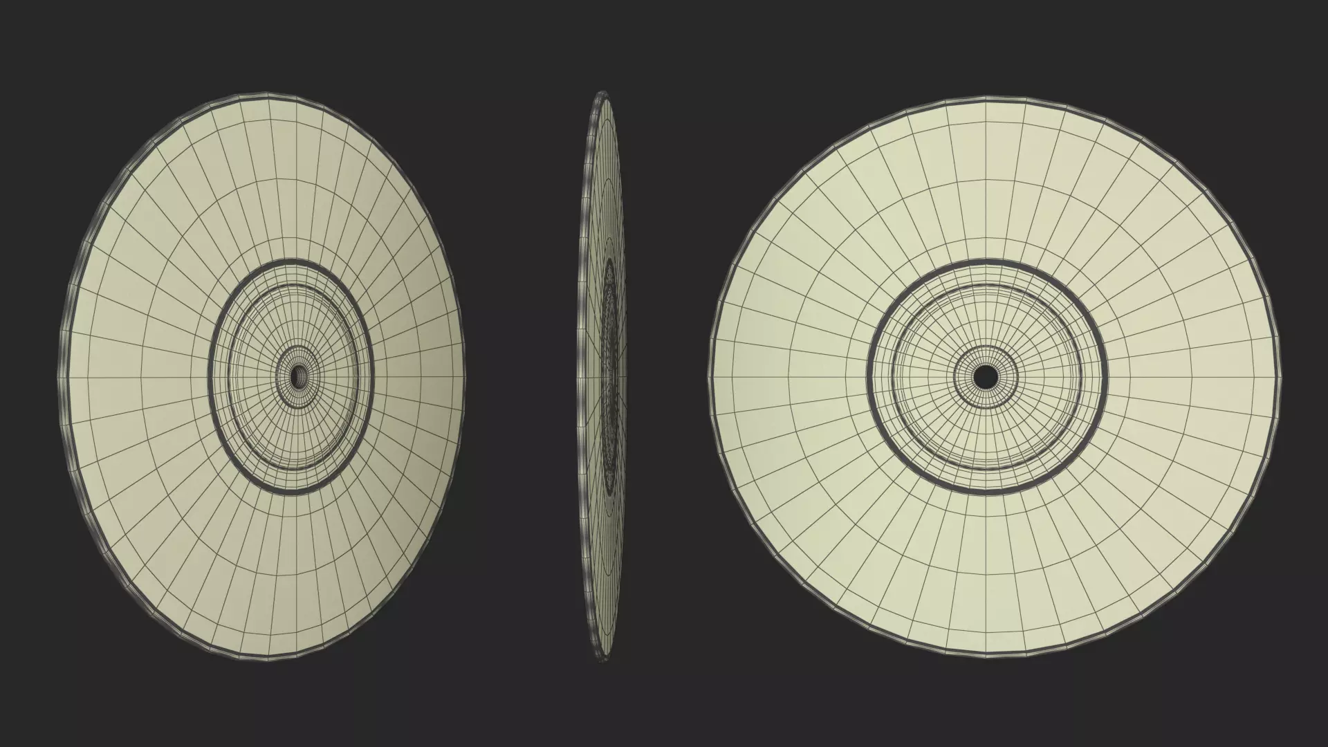 Vinyl Record  Low-poly 3D model_6