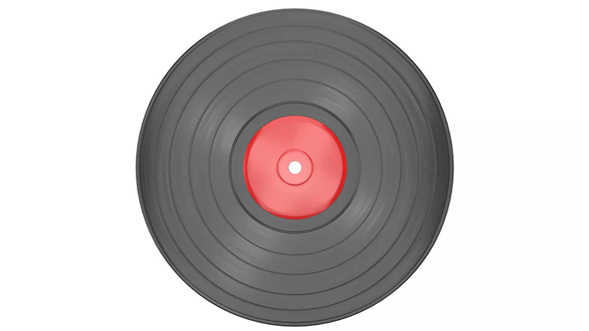 Vinyl Record  Low-poly 3D model_4