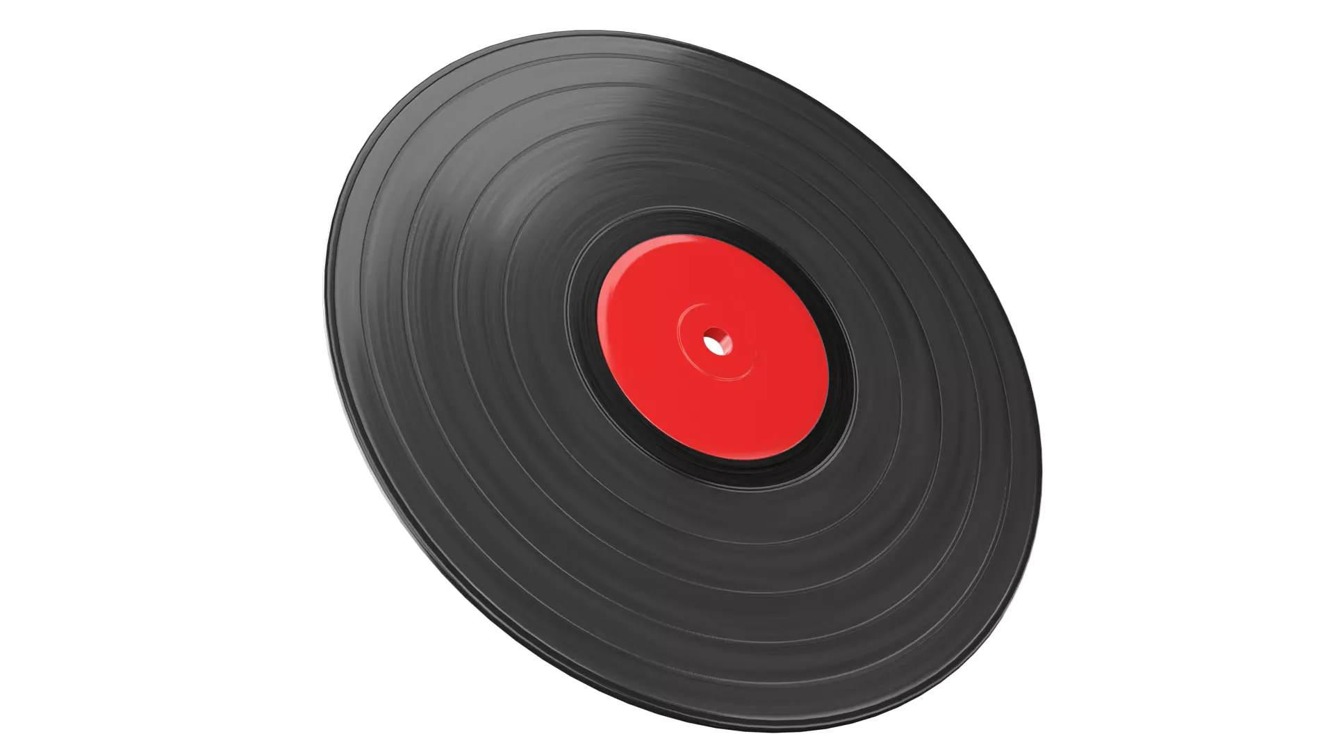Vinyl Record  Low-poly 3D model_0