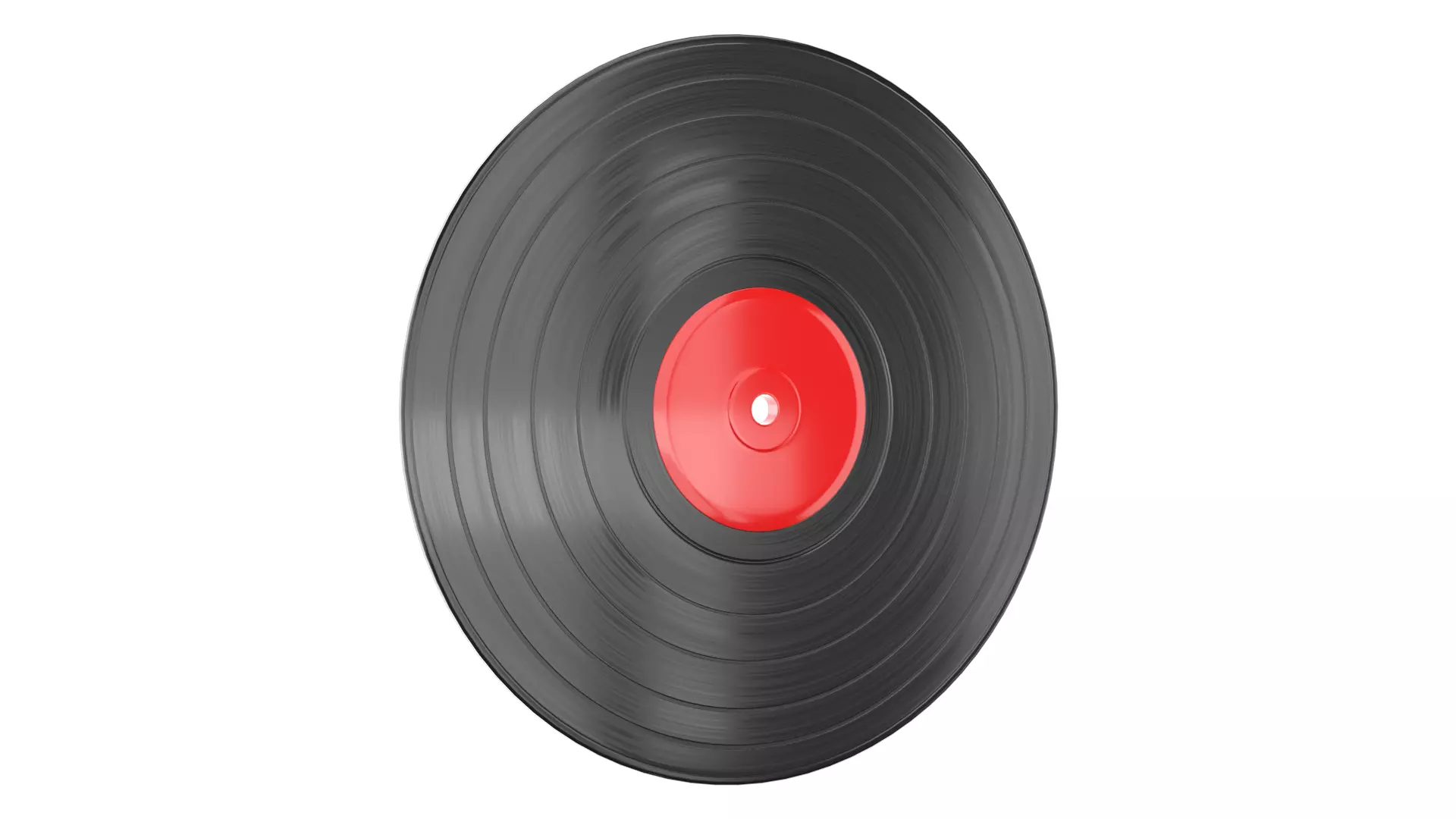 Vinyl Record  Low-poly 3D model_1