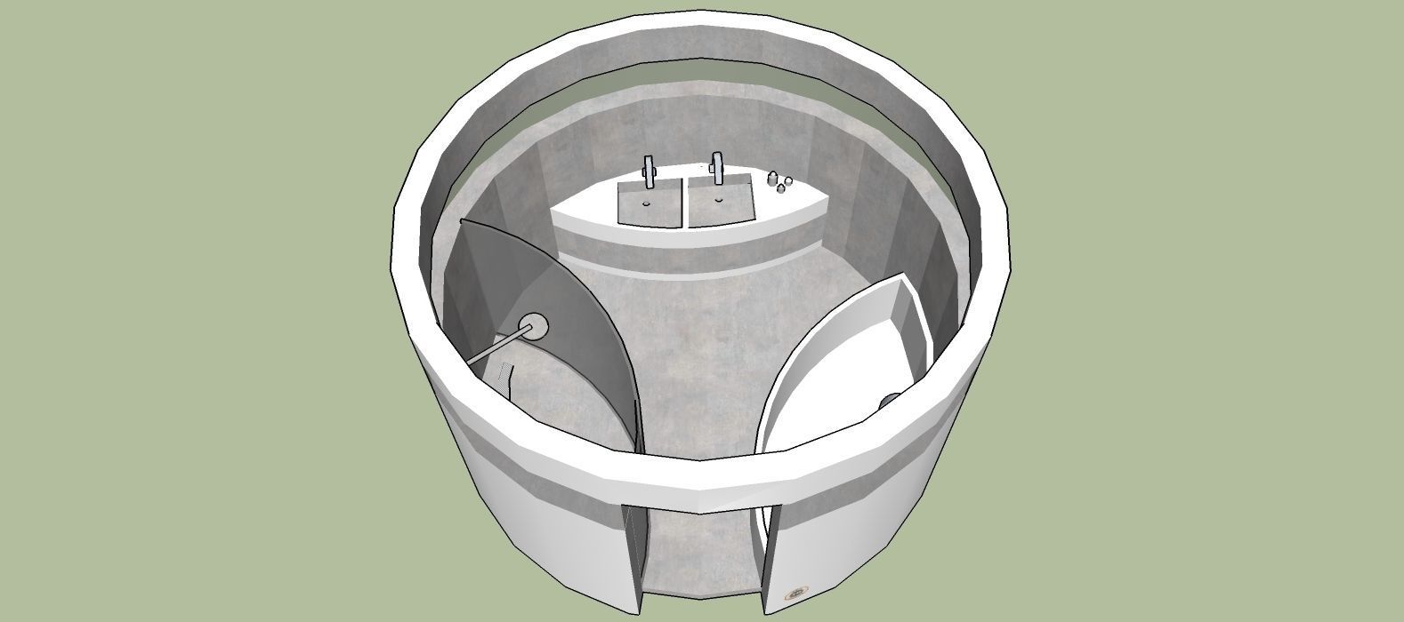 ROUND BATHROOM 3D model_1