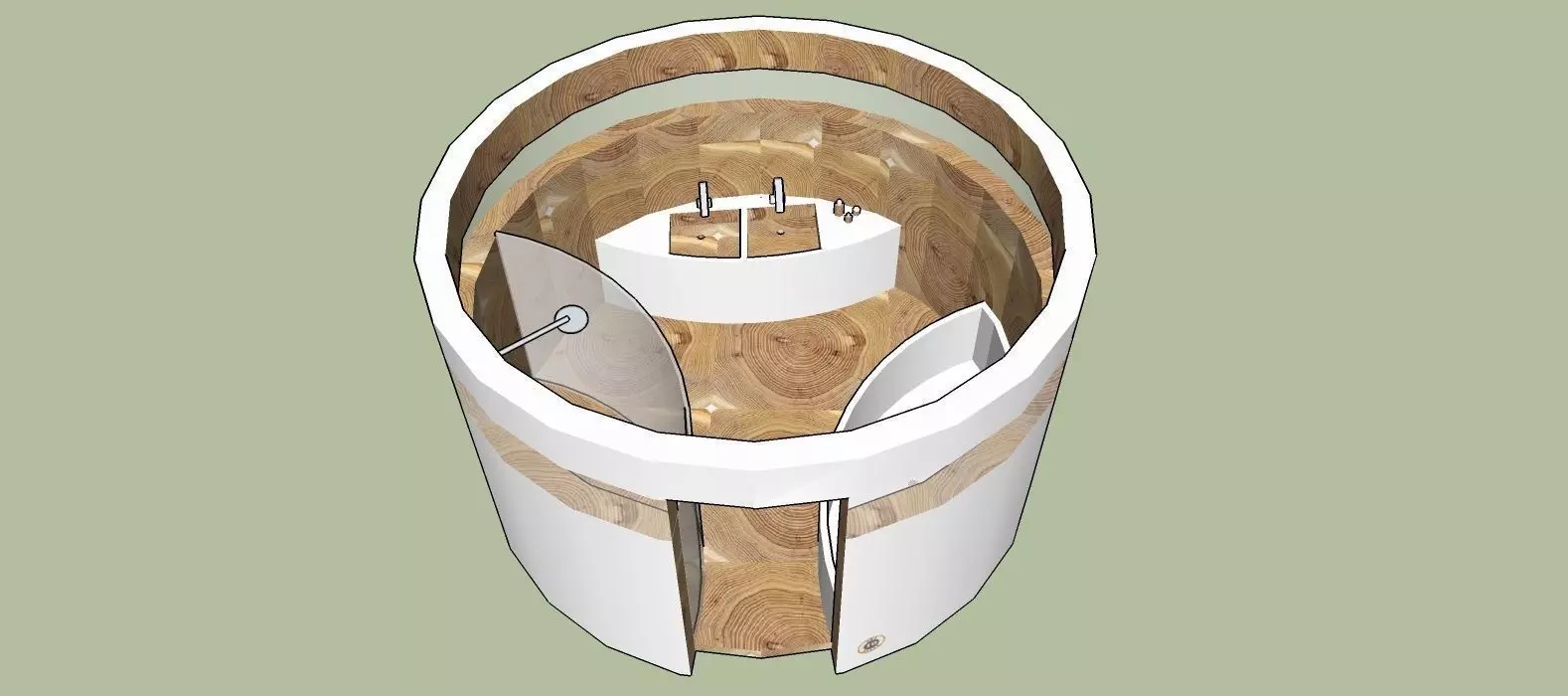 ROUND BATHROOM 3D model_0