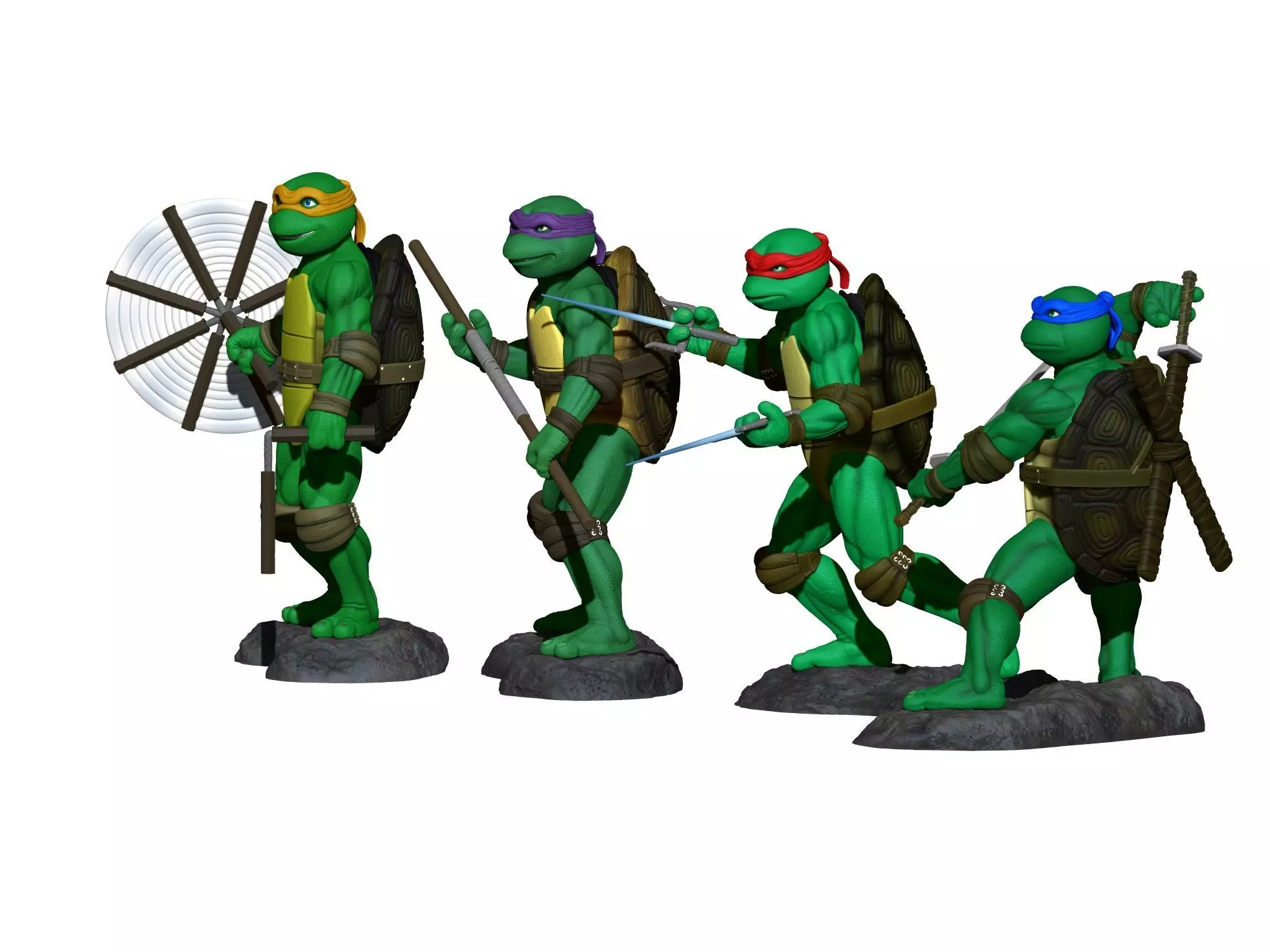 Turtles  Ninja 1990 TMNT STL 3D print model_36