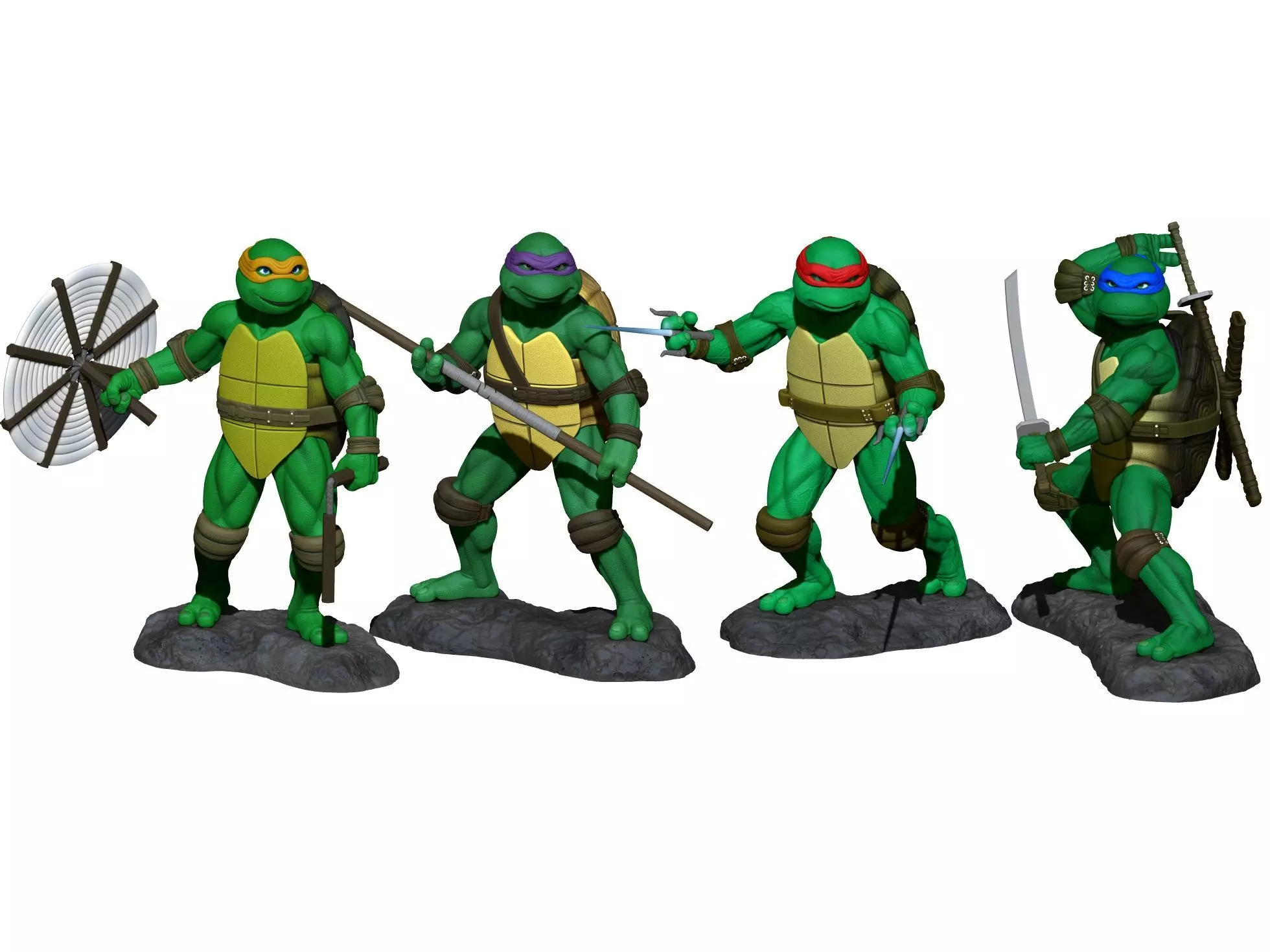 Turtles  Ninja 1990 TMNT STL 3D print model_17