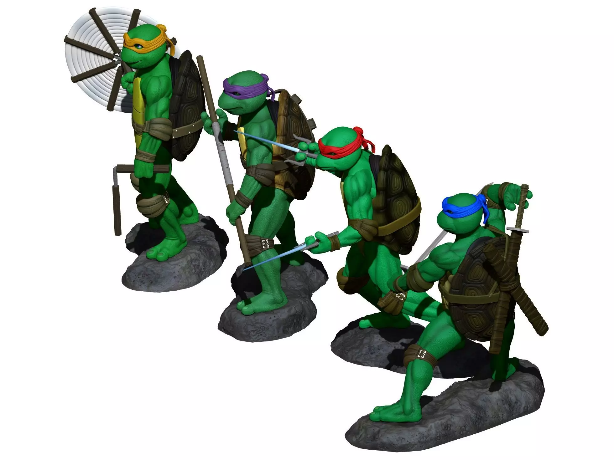 Turtles  Ninja 1990 TMNT STL 3D print model_37