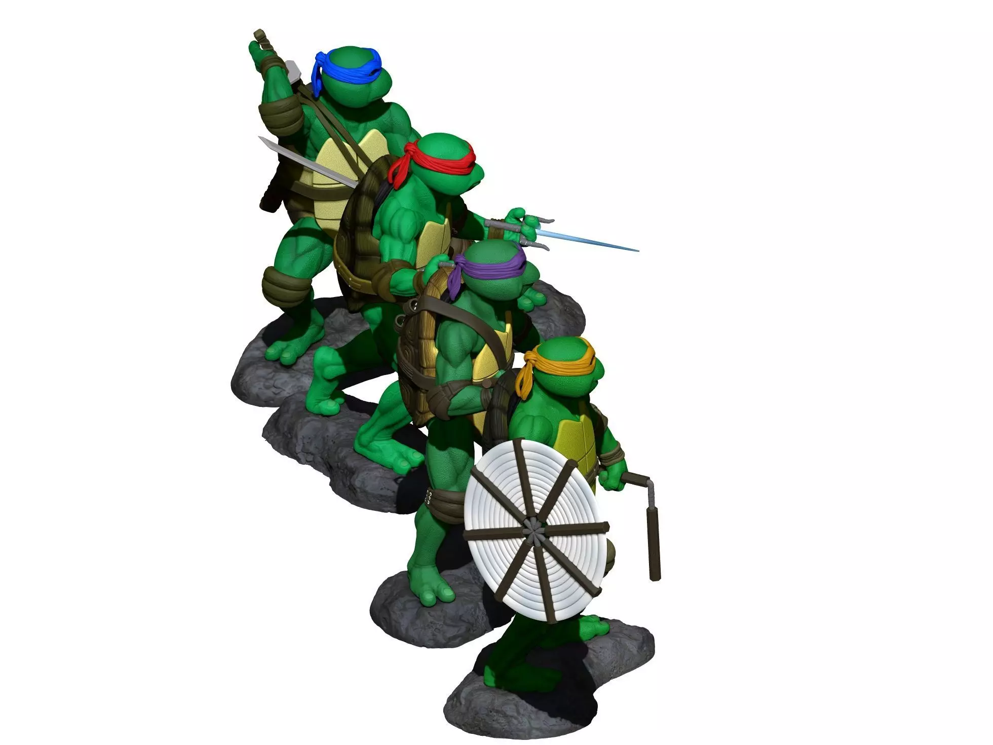 Turtles  Ninja 1990 TMNT STL 3D print model_15