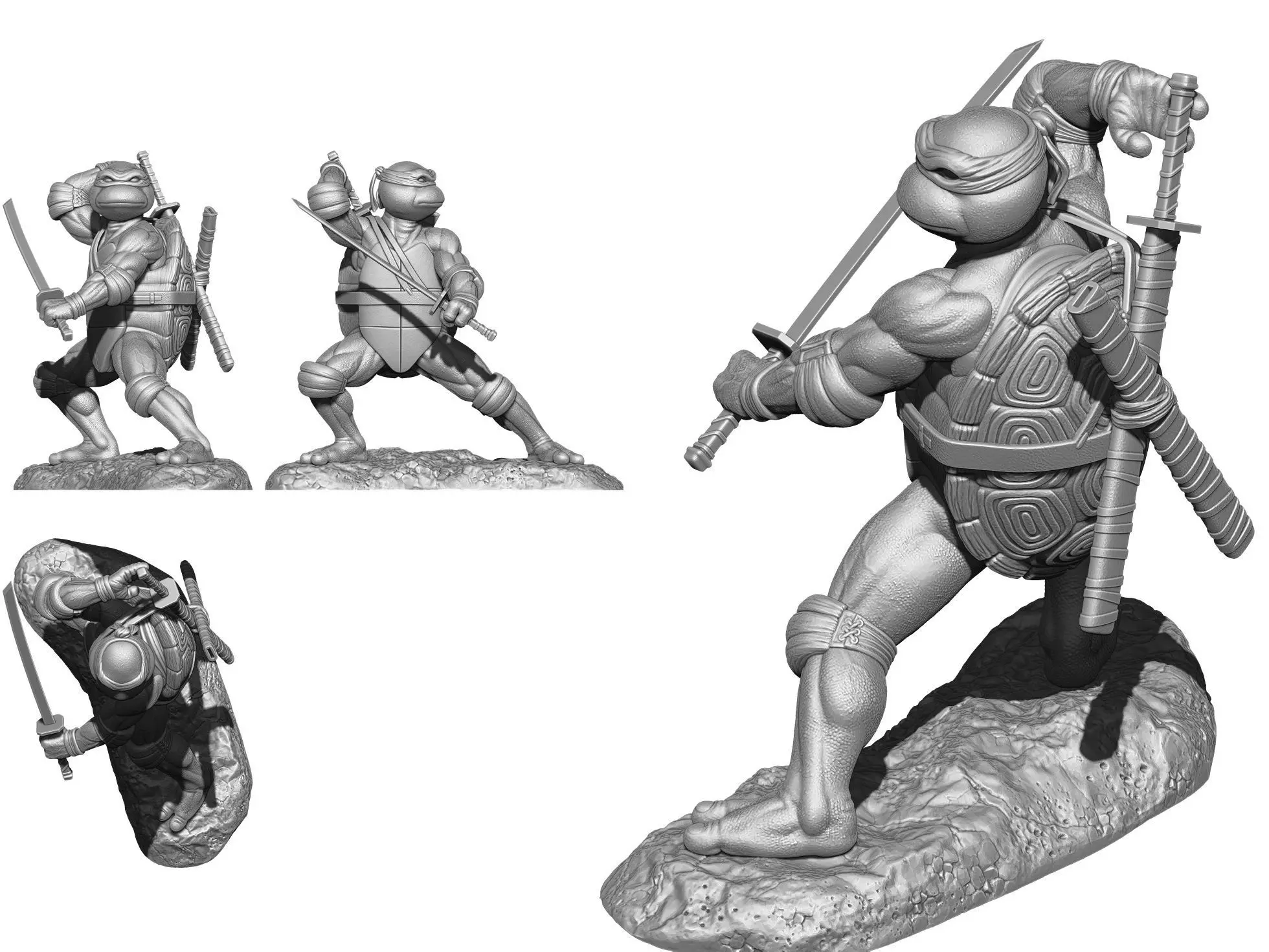 Turtles  Ninja 1990 TMNT STL 3D print model_25