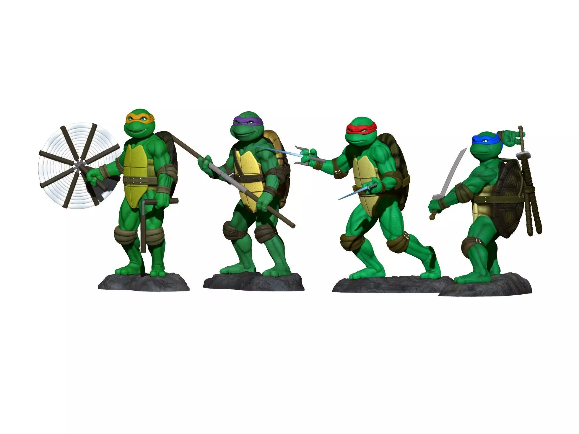 Turtles  Ninja 1990 TMNT STL 3D print model_12