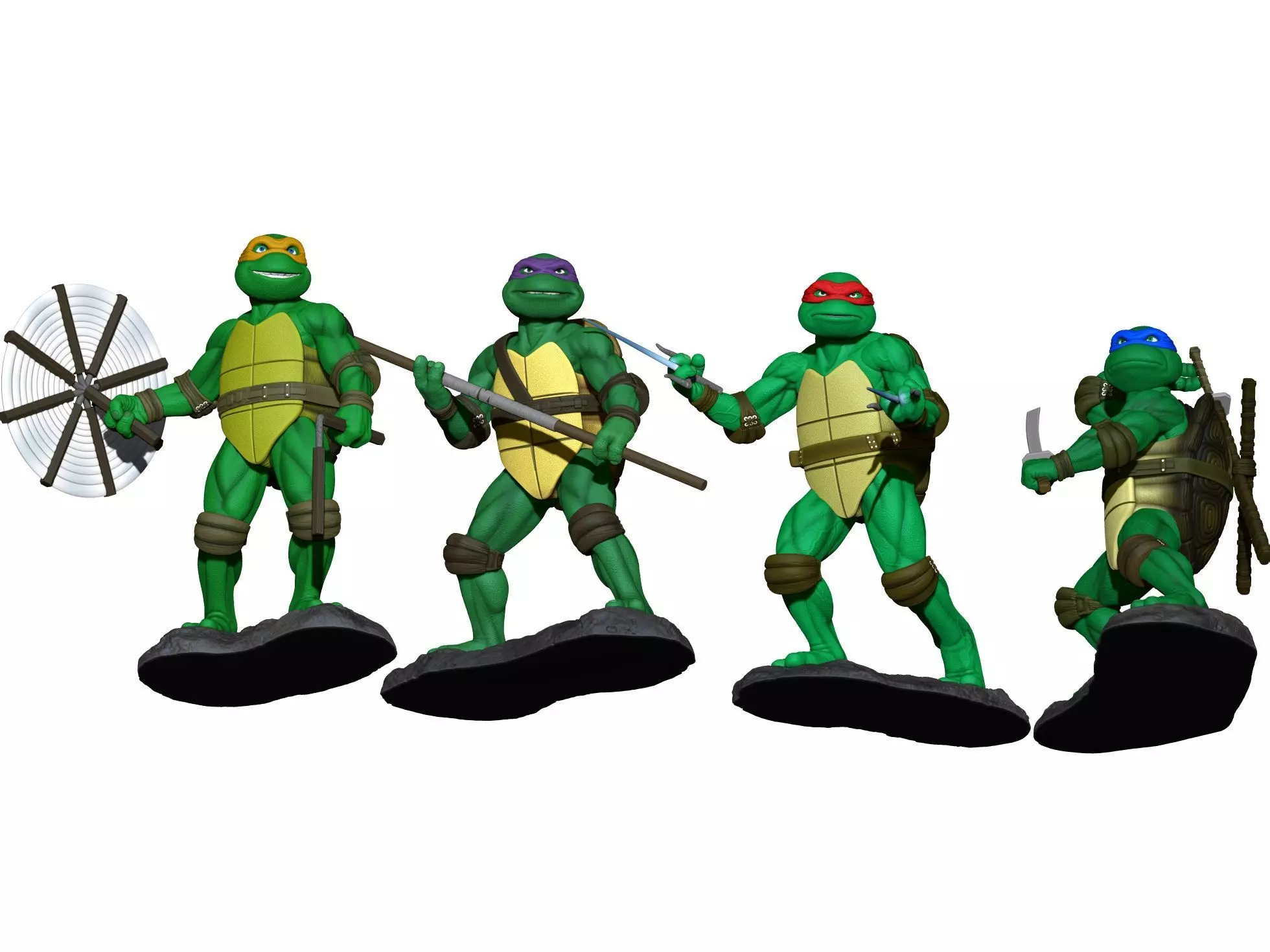 Turtles  Ninja 1990 TMNT STL 3D print model_18