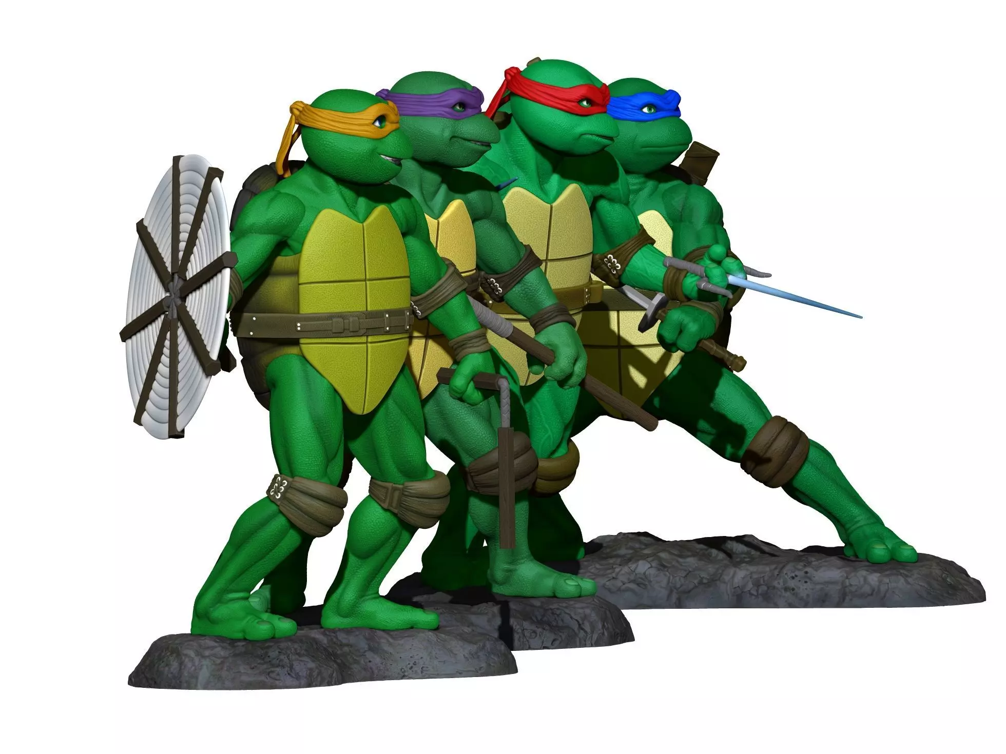 Turtles  Ninja 1990 TMNT STL 3D print model_3