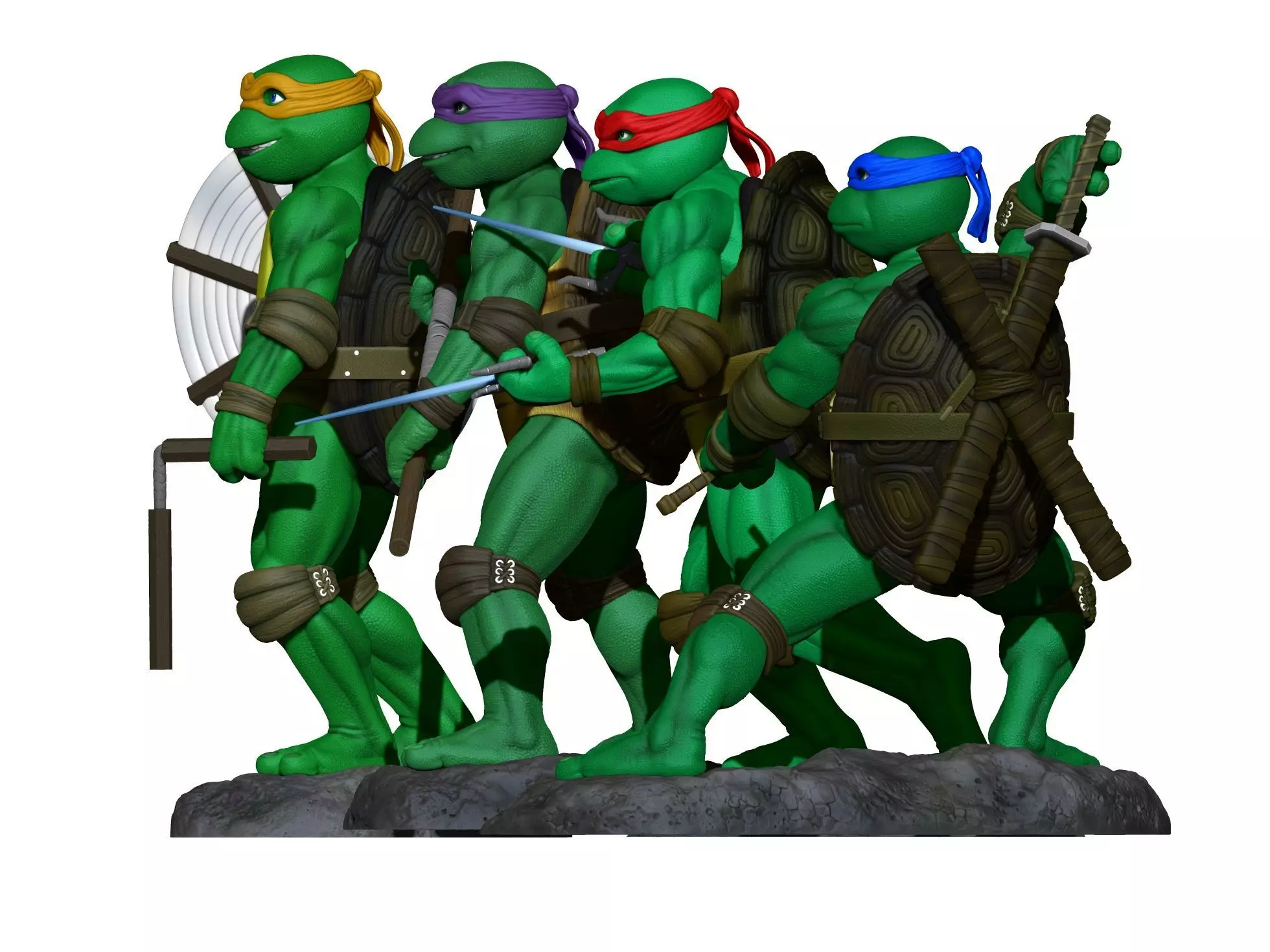 Turtles  Ninja 1990 TMNT STL 3D print model_13