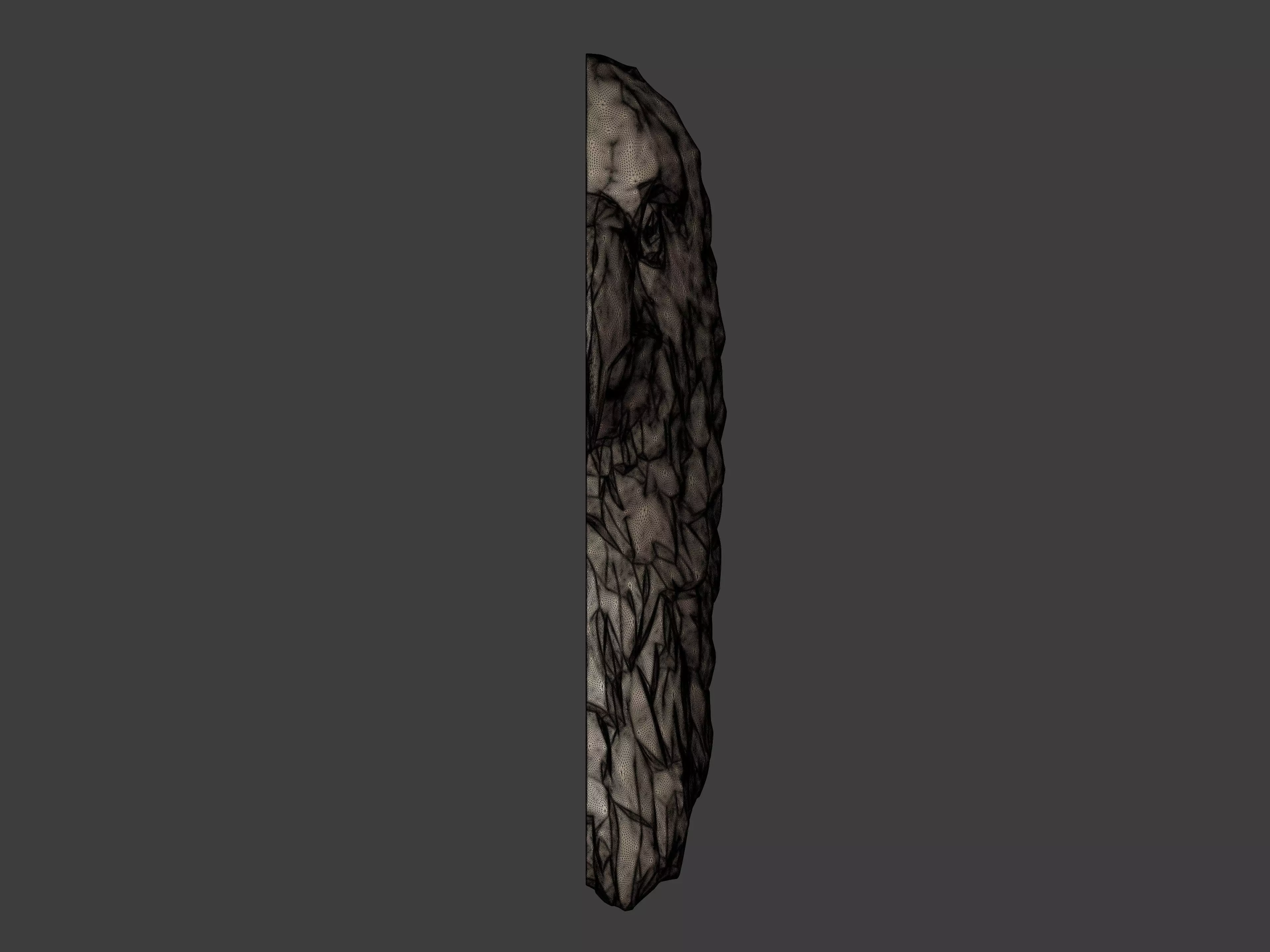 Eagle Head Pendant 3D print model_10