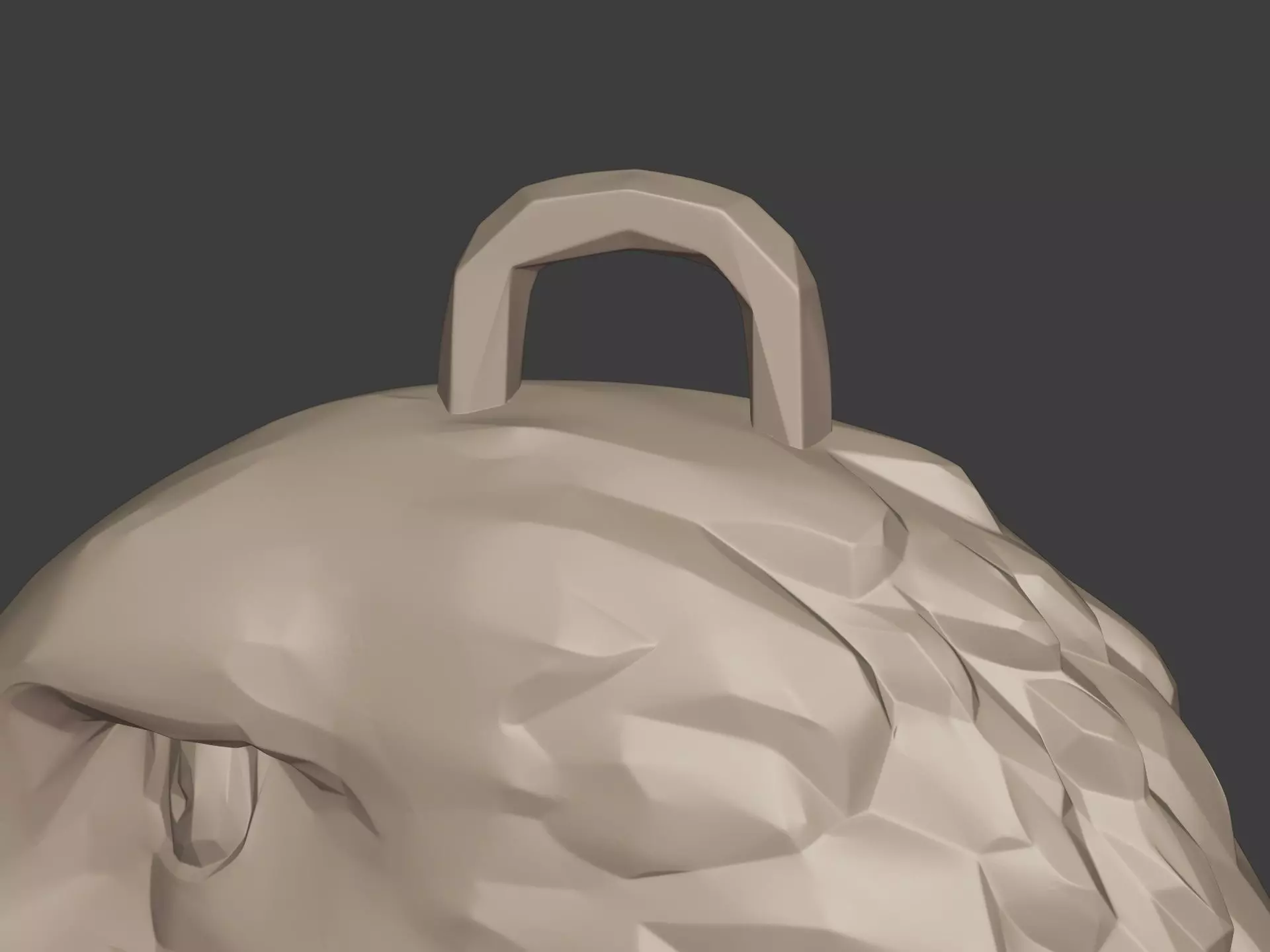 Eagle Head Pendant 3D print model_15