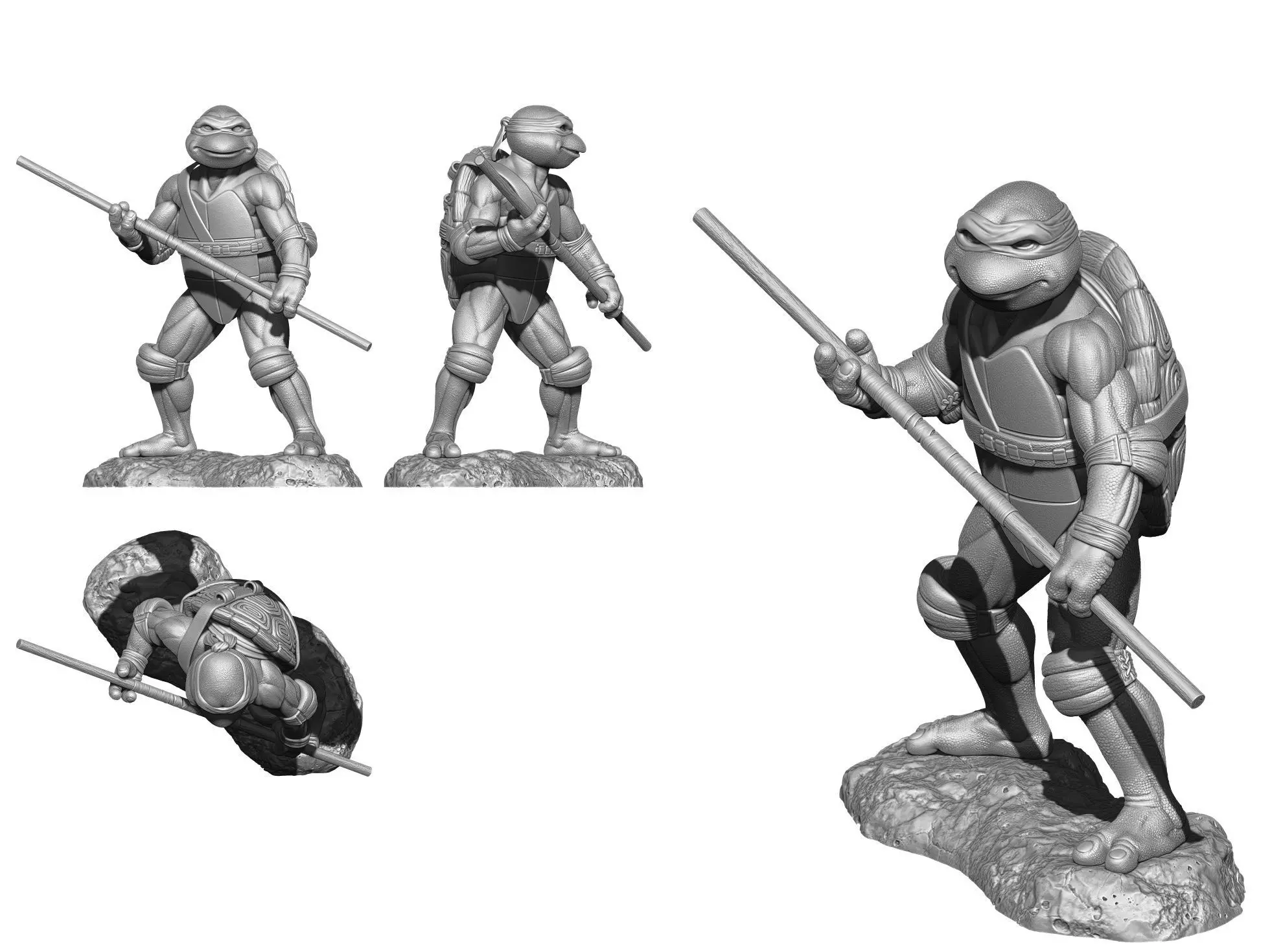DONATELLO TMNT 1990 STL 3D print model_9