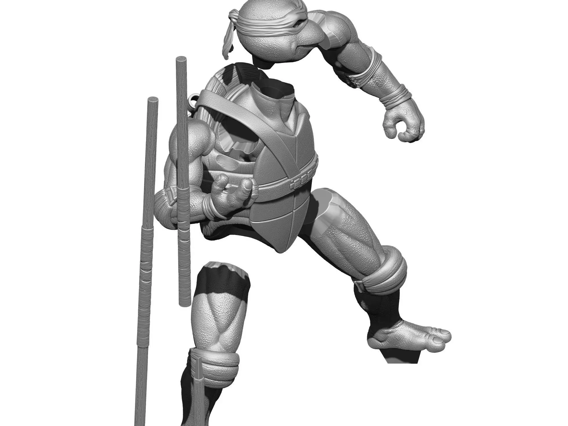 DONATELLO TMNT 1990 STL 3D print model_14