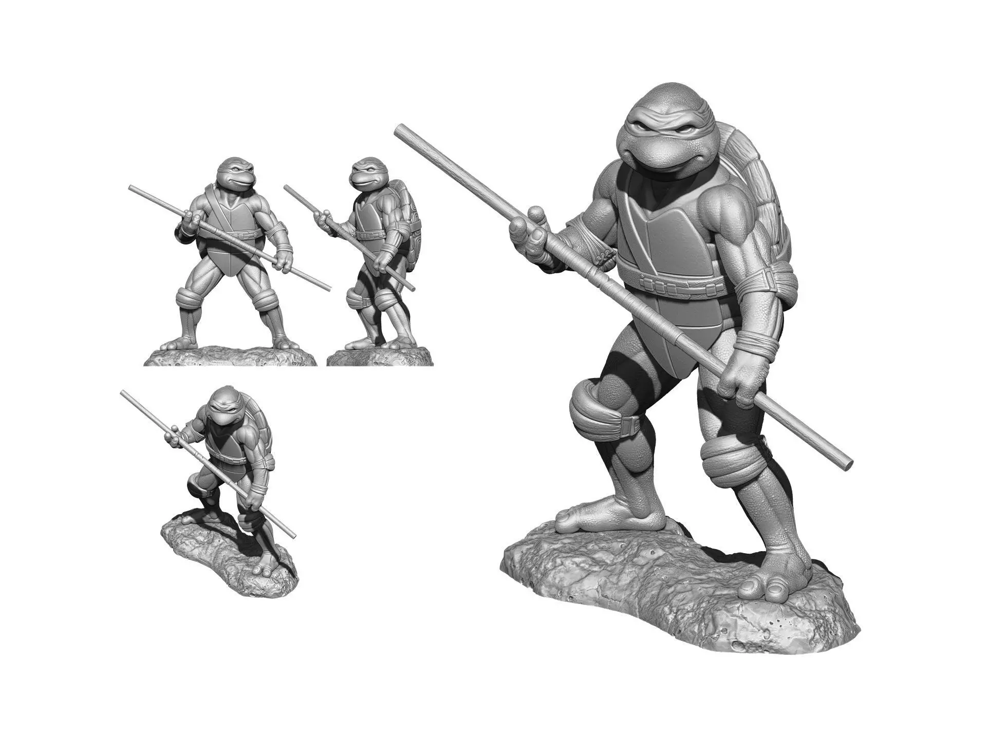 DONATELLO TMNT 1990 STL 3D print model_15