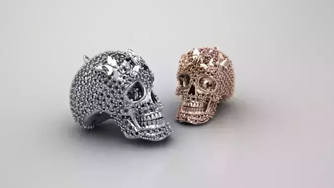 Skull  jewel pendant