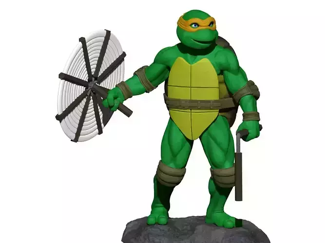 MICHELANGELLO TMNT 1990 STL