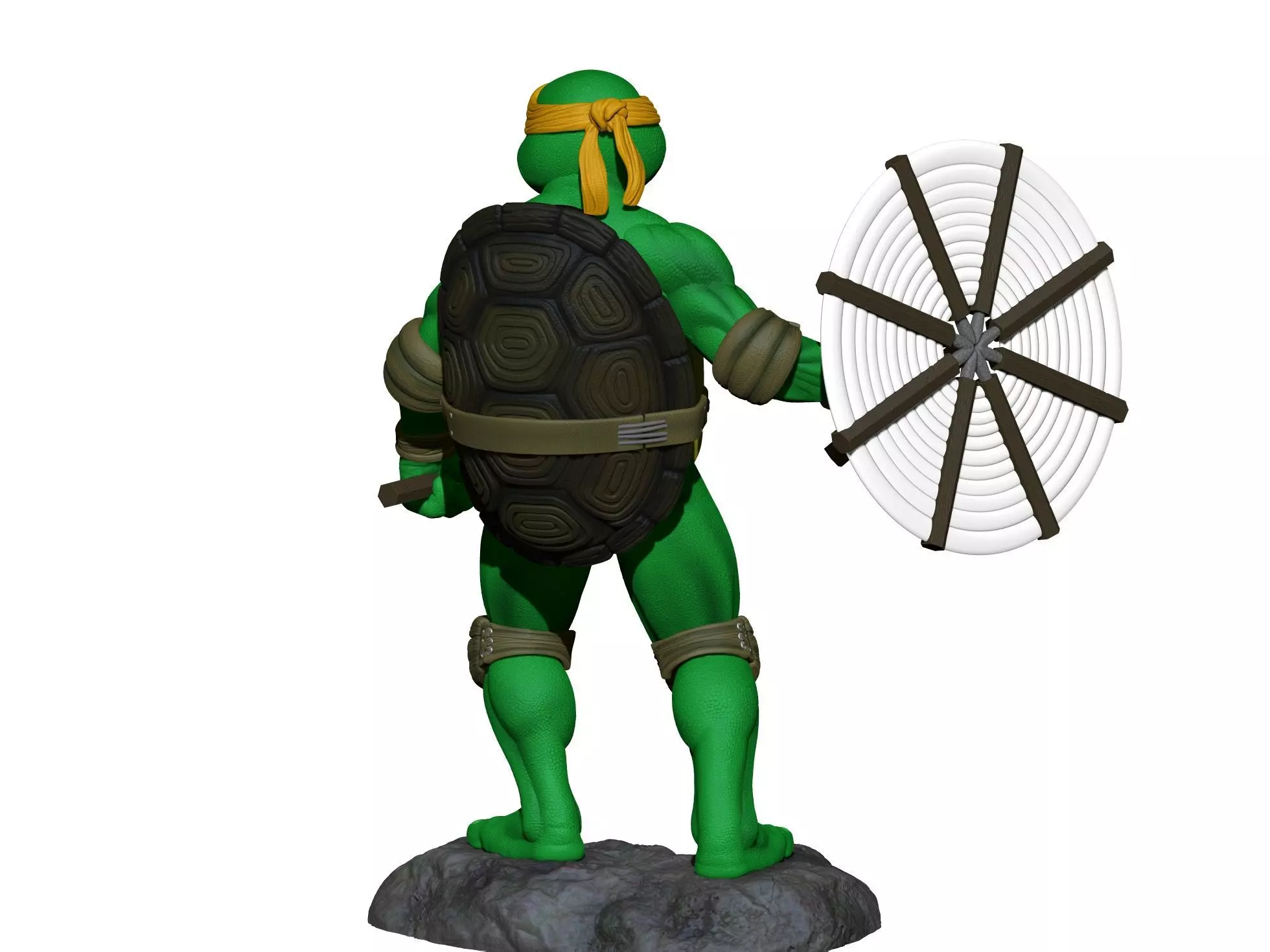 MICHELANGELLO TMNT 1990 STL 3D print model_12