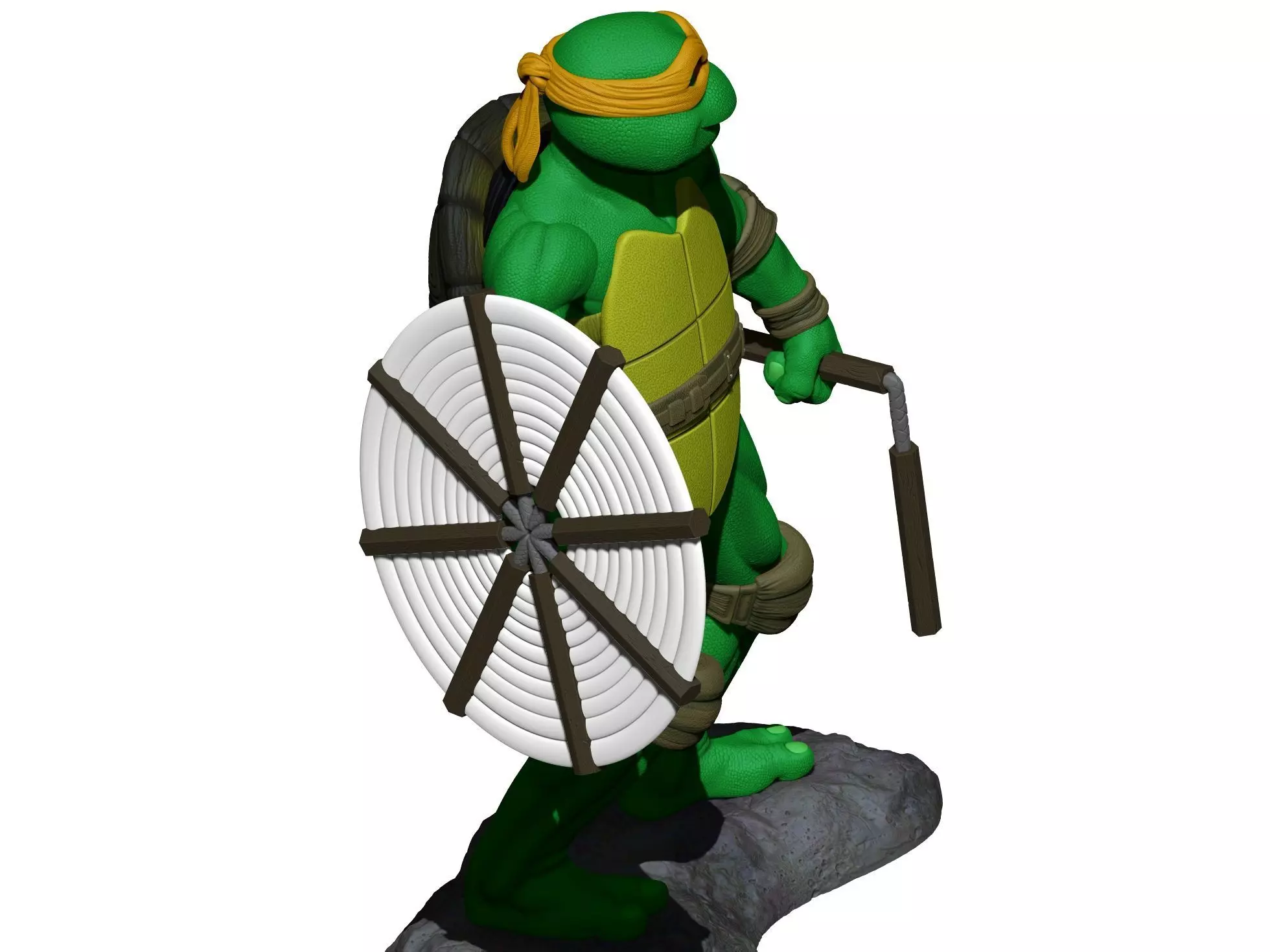 MICHELANGELLO TMNT 1990 STL 3D print model_13
