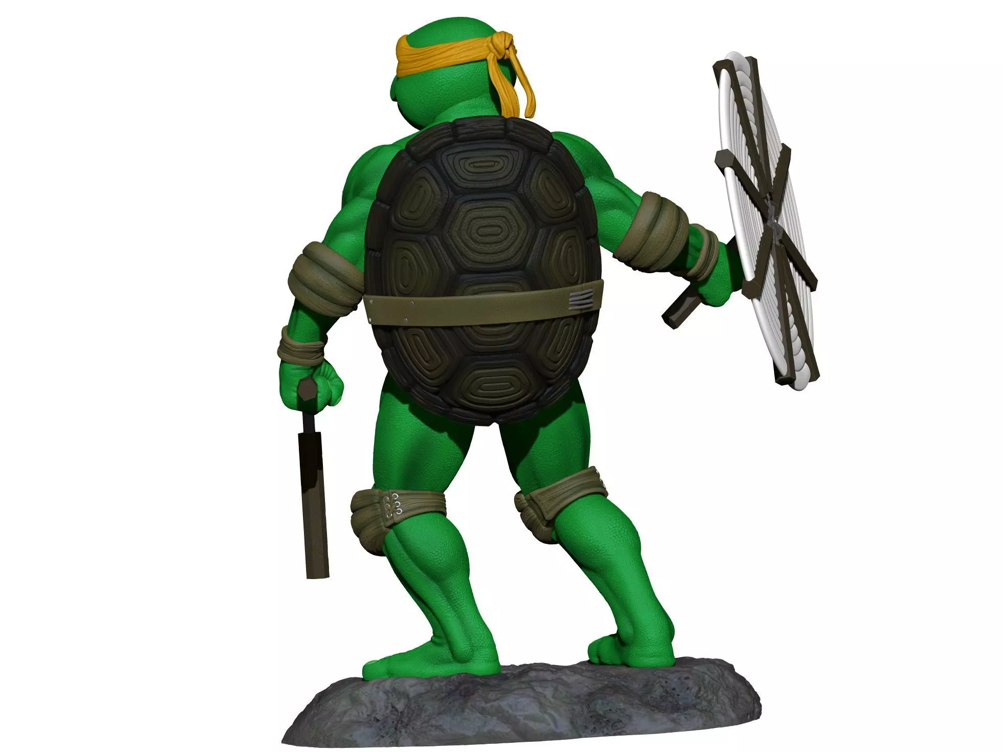 MICHELANGELLO TMNT 1990 STL 3D print model_11