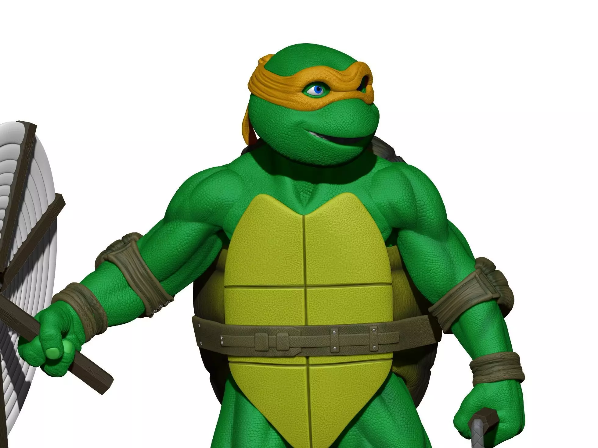 MICHELANGELLO TMNT 1990 STL 3D print model_14