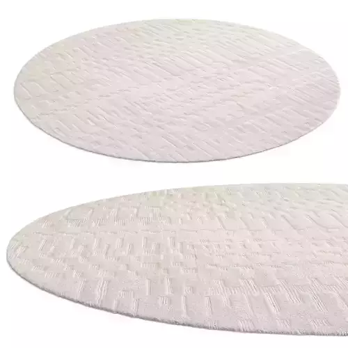 Taru Wool Rug Ivory round