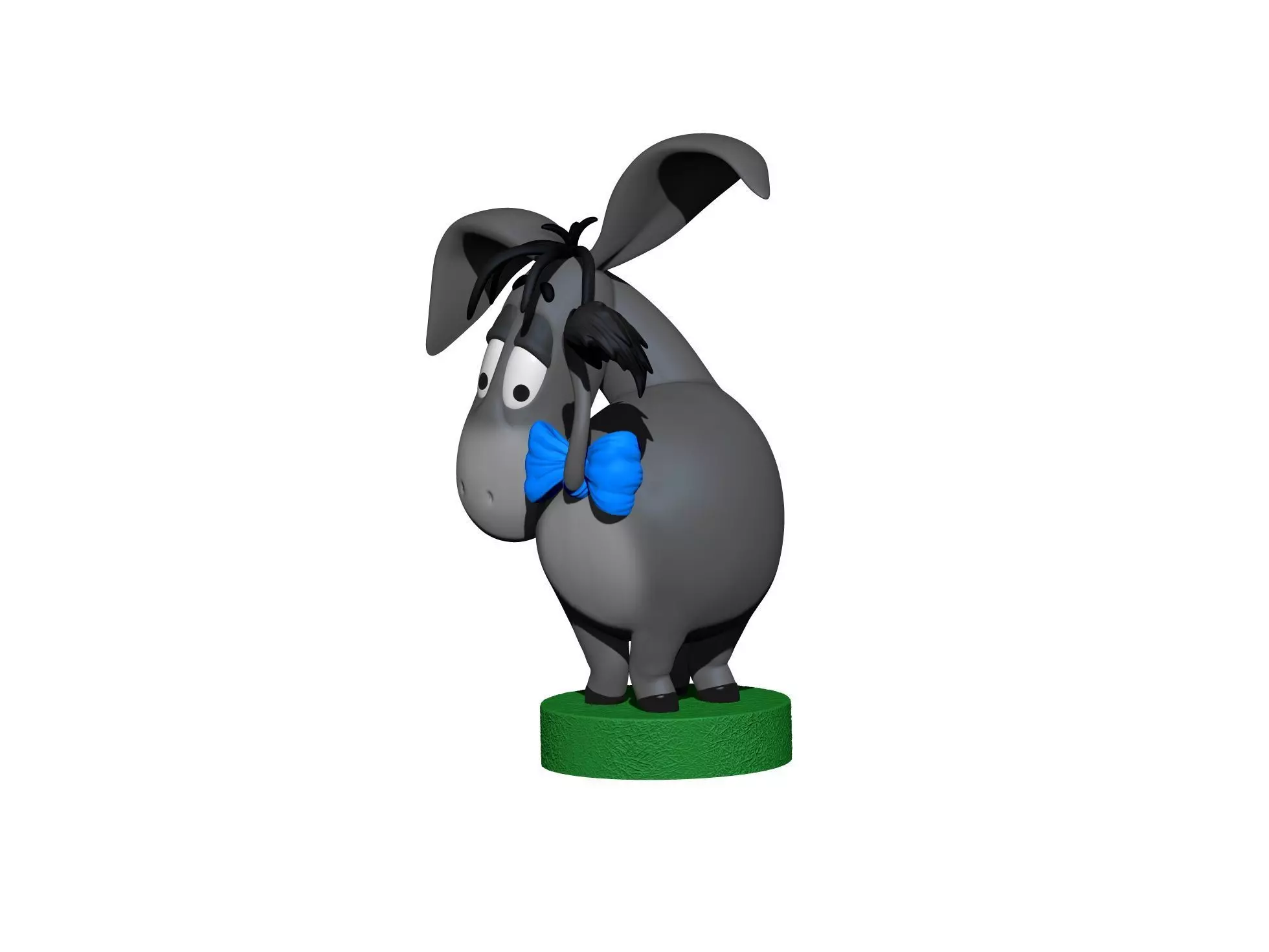 Eeyore 3 options for 3D printing STL 3D print model_13