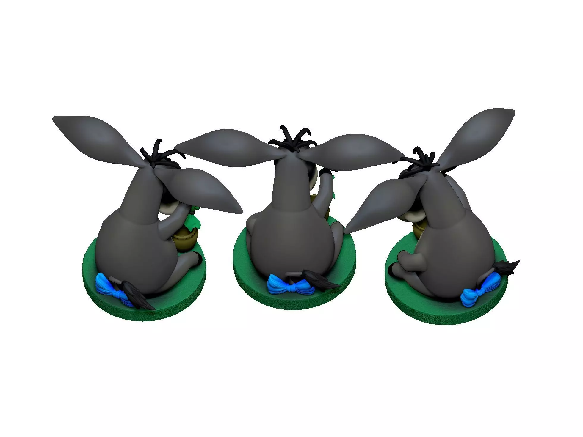 Eeyore 3 options for 3D printing STL 3D print model_24