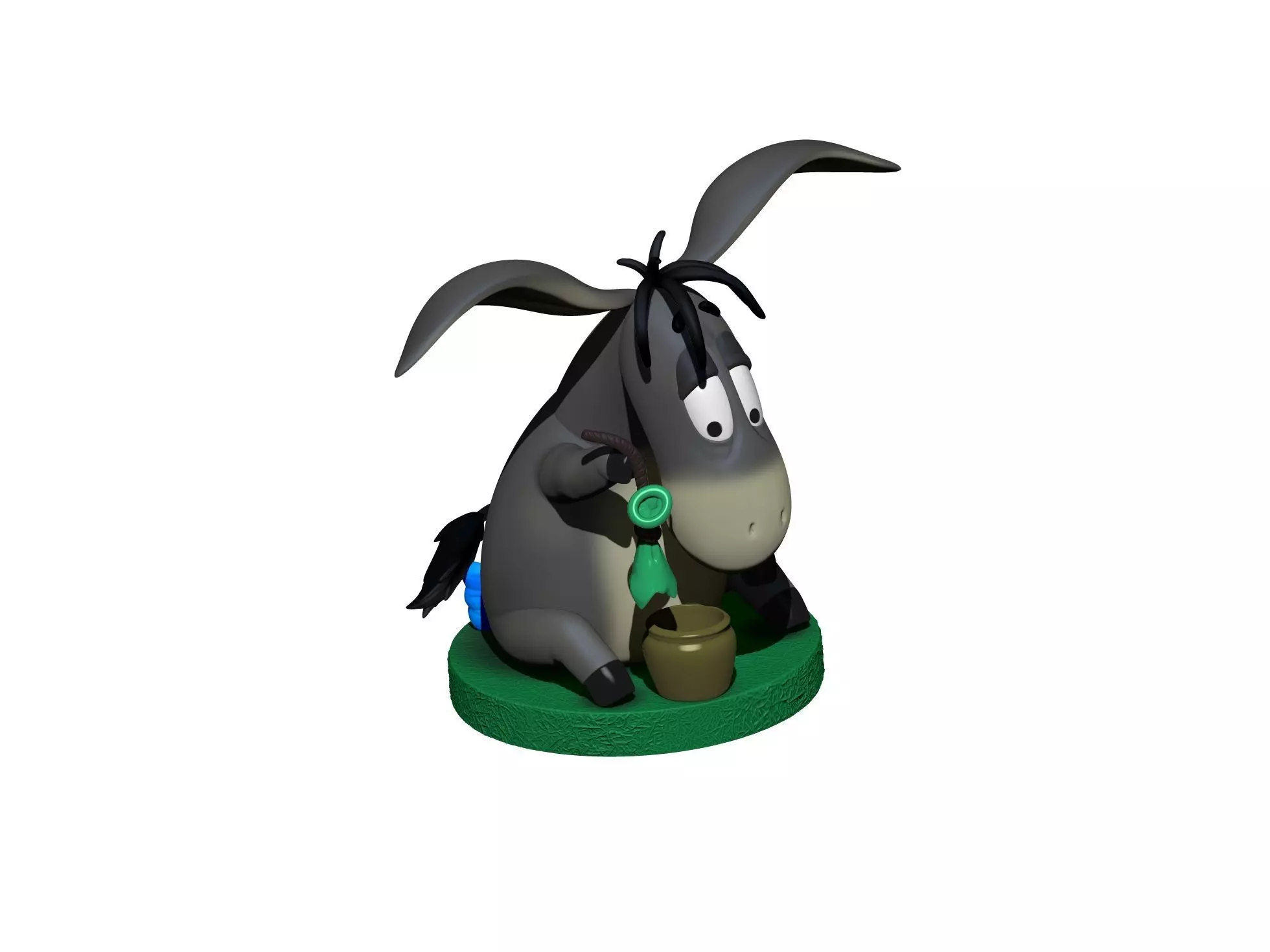 Eeyore 3 options for 3D printing STL 3D print model_12