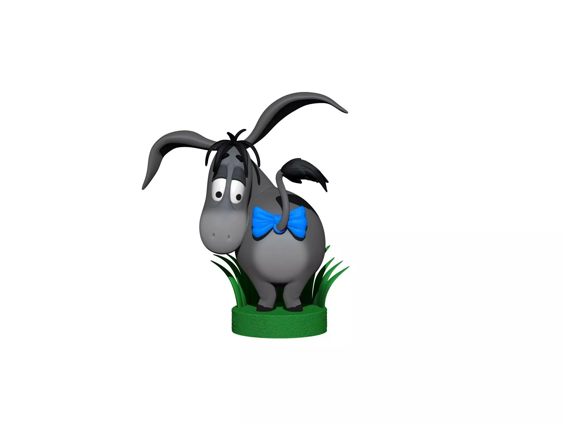 Eeyore 3 options for 3D printing STL 3D print model_1