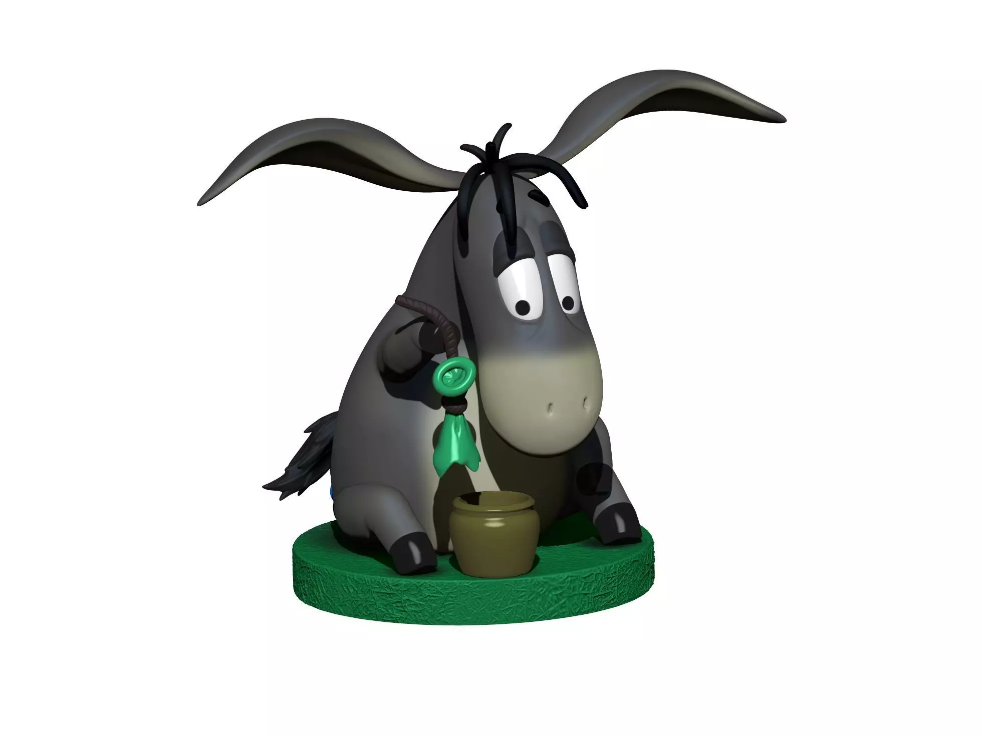 Eeyore 3 options for 3D printing STL 3D print model_8