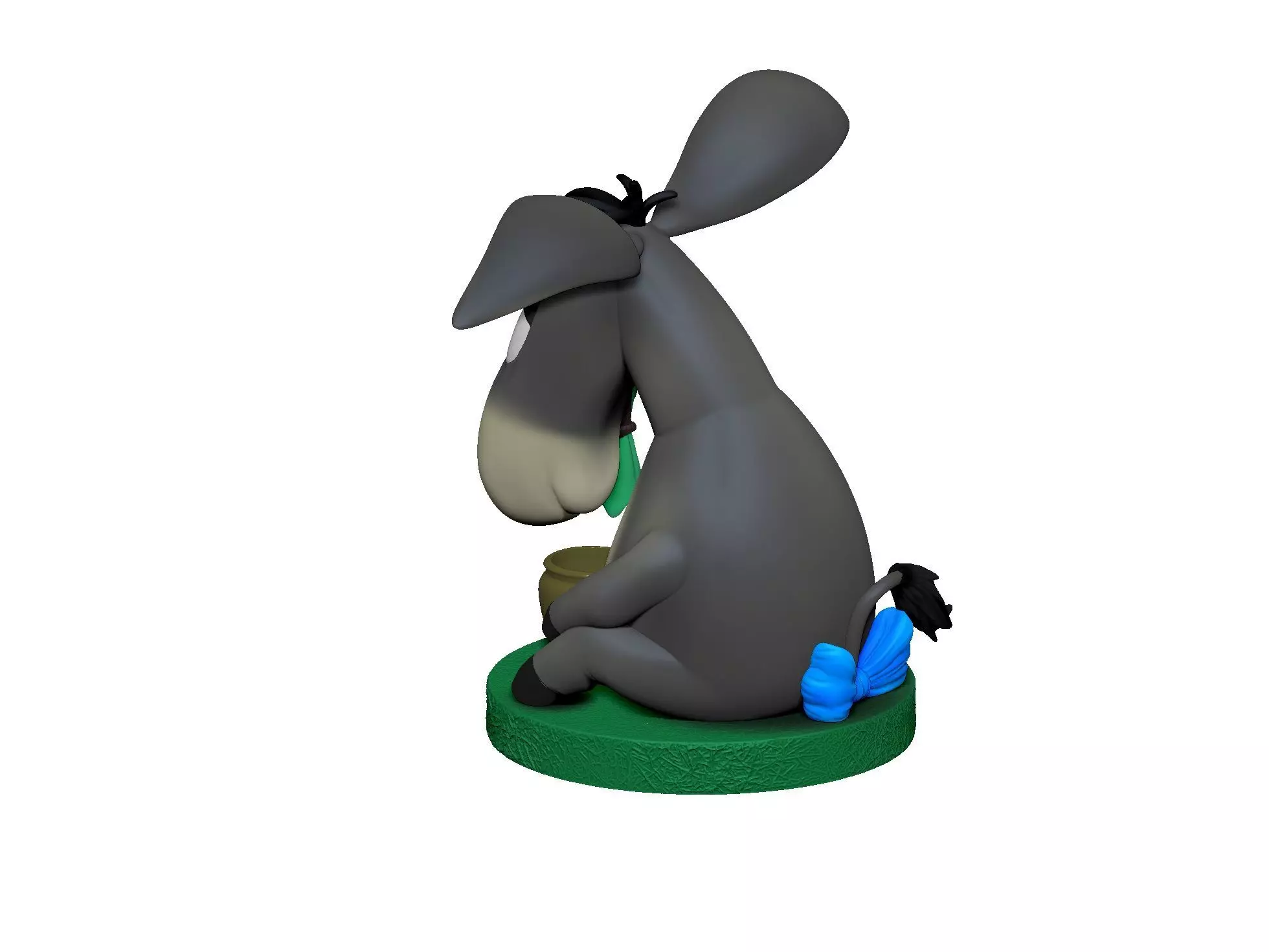 Eeyore 3 options for 3D printing STL 3D print model_10