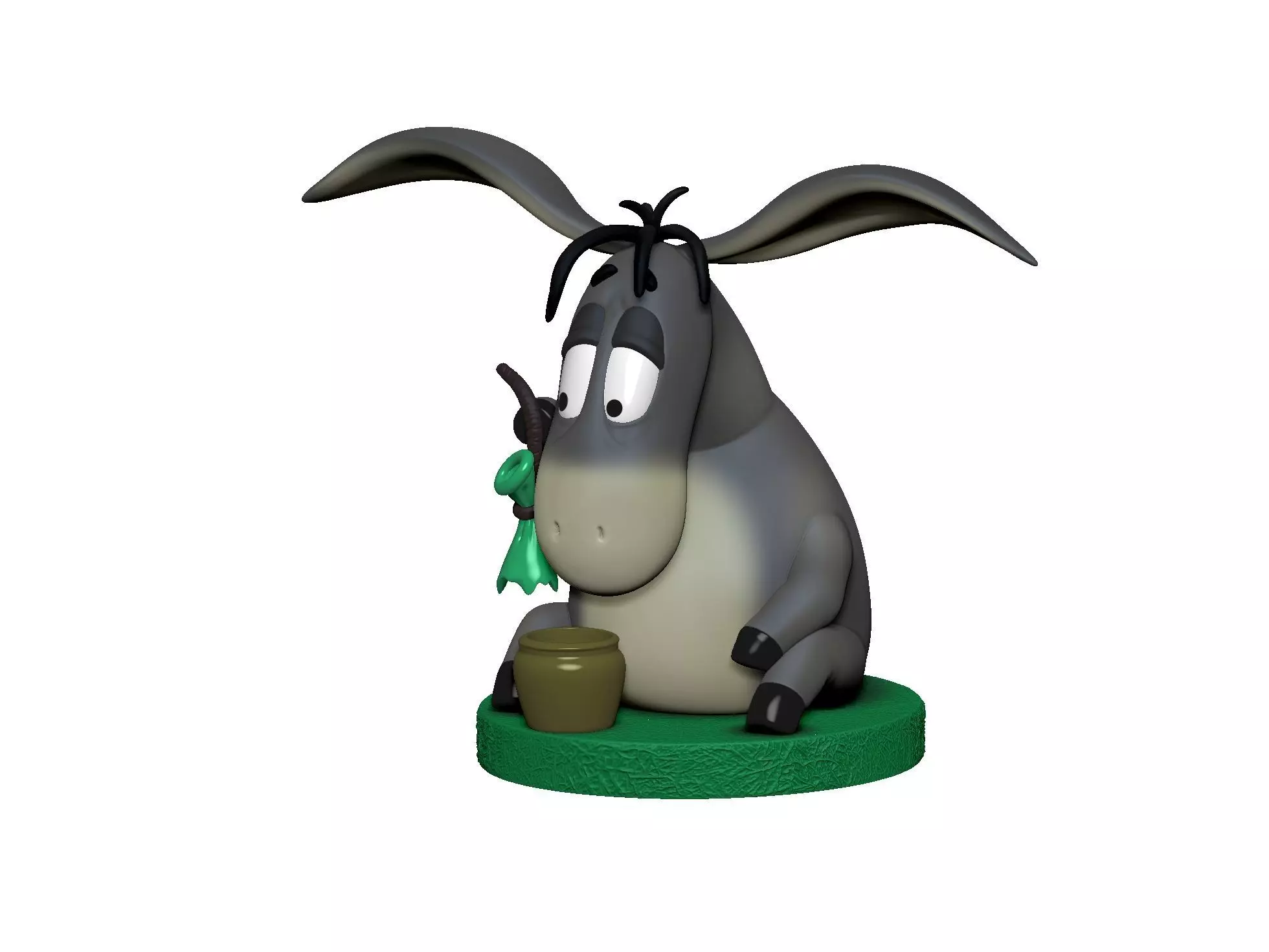 Eeyore 3 options for 3D printing STL 3D print model_2