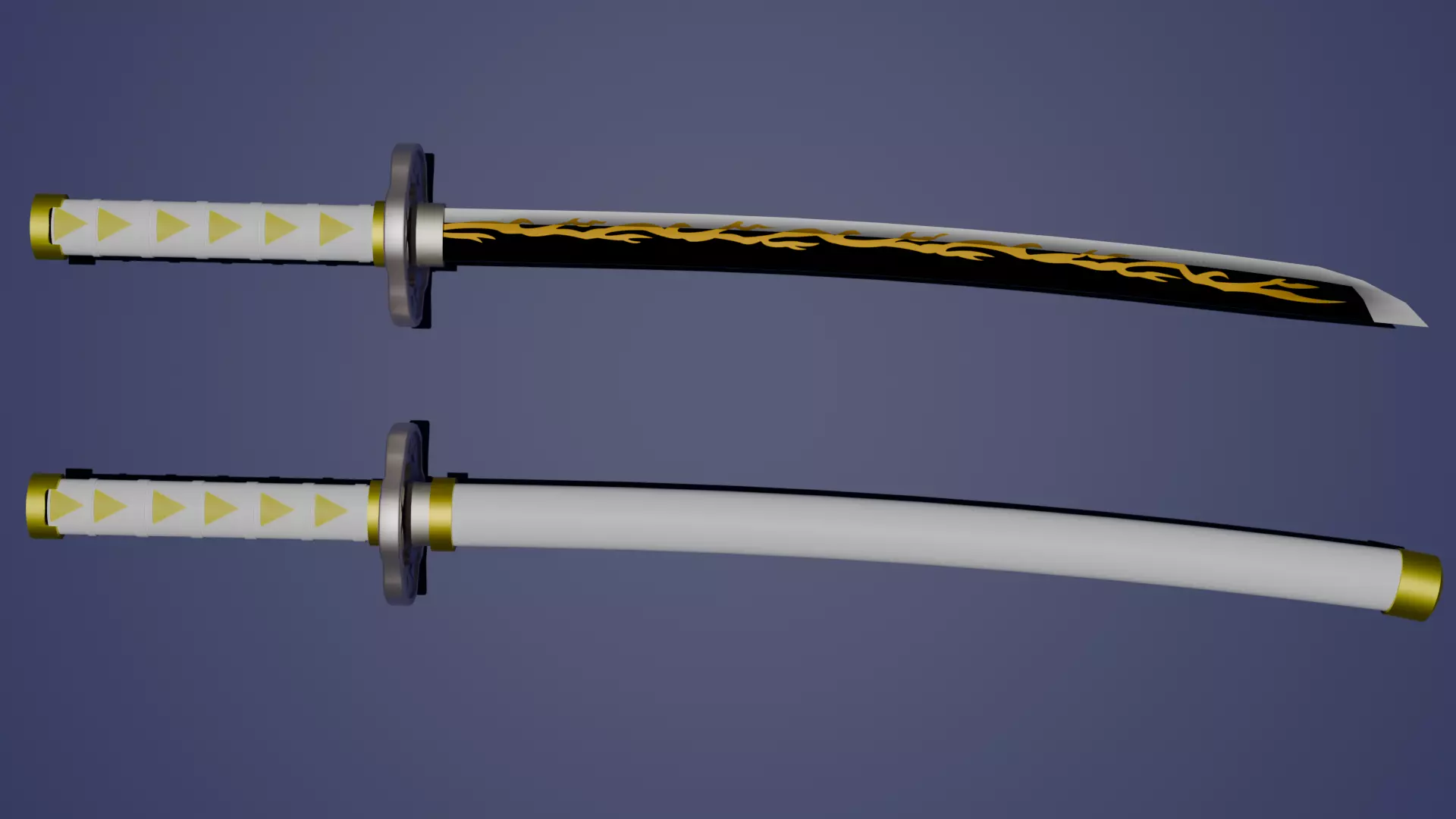 Katana de Zenitsu 3D model_0