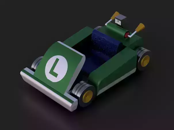 Luigis Kart 3D Model