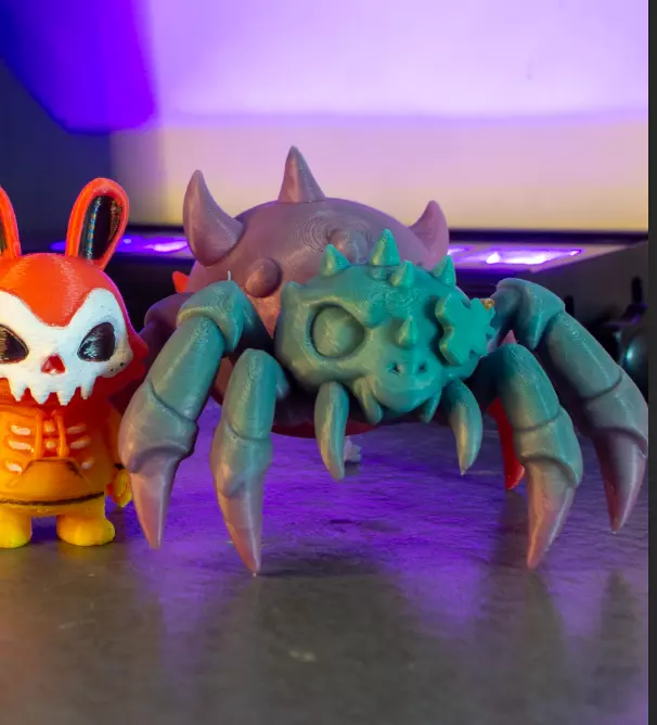 Spider STL Spiky Cute Halloween 3D Printable Collectible Figure 3D print model_3