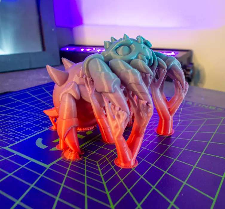 Spider STL Spiky Cute Halloween 3D Printable Collectible Figure 3D print model_2