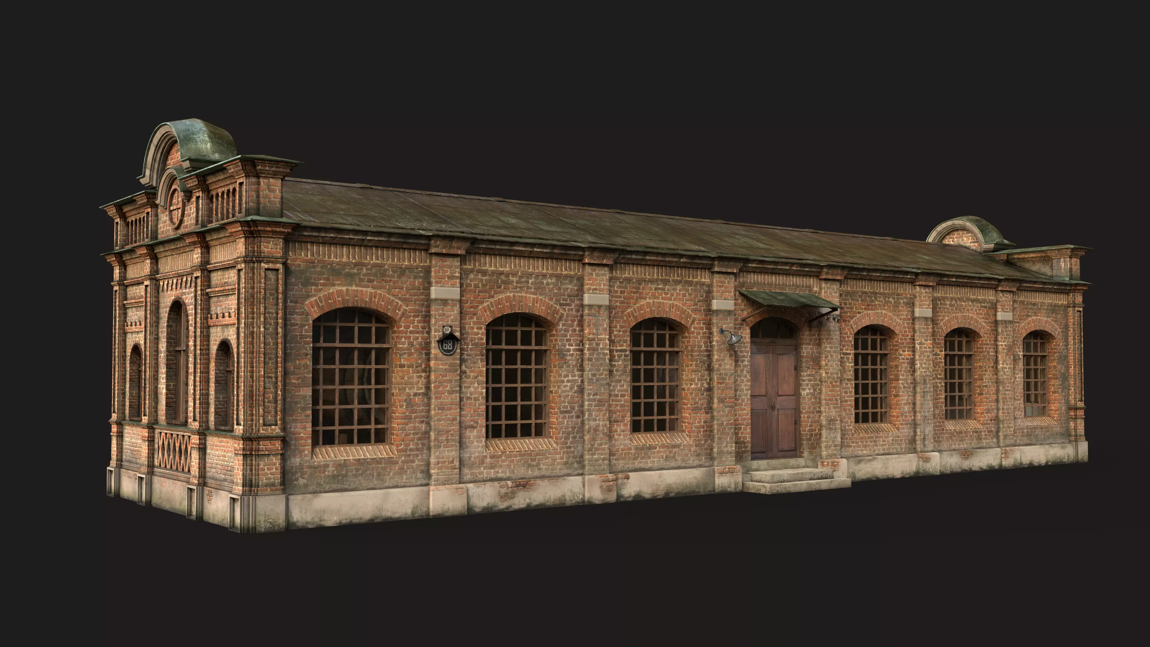 Old Wine Warehouse Low-poly 3D model_2