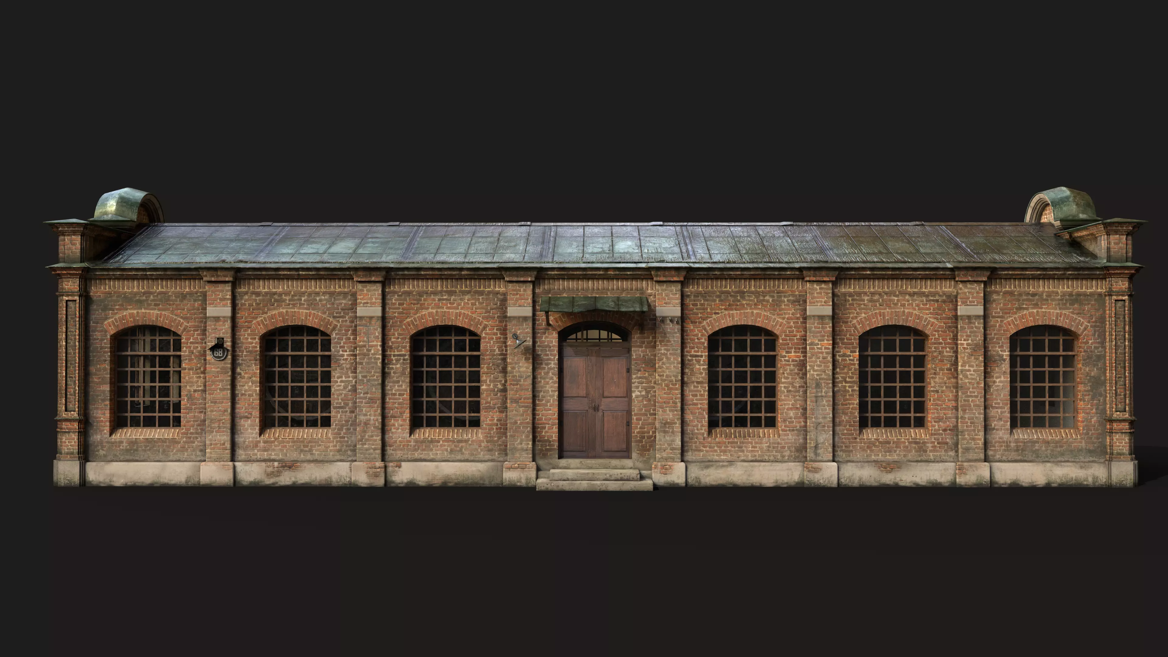 Old Wine Warehouse Low-poly 3D model_3