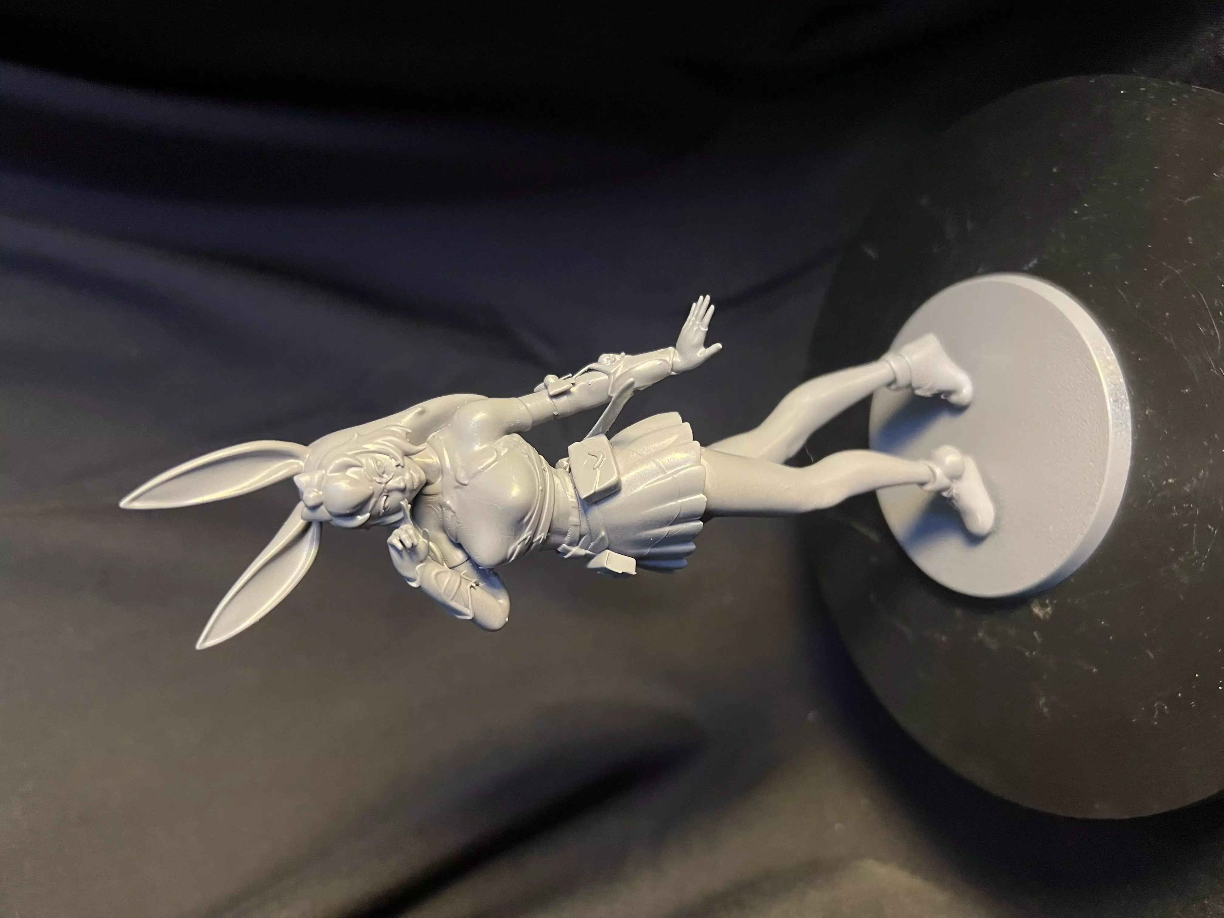 Cute Woman Rogue Wearing Rabbit Ears 3D print model_1