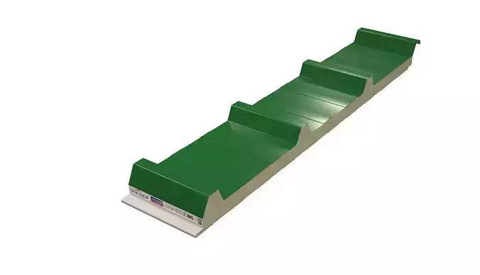 Insulated Roof Sandwich Panel 3D Model PU PIR Metal Roofing