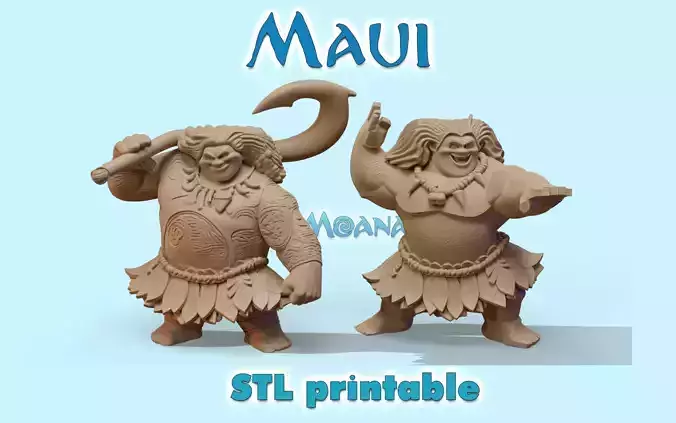 Maui Printable 3d model fan art 3D print model