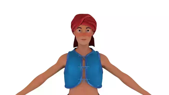 Historical cartoon young boy