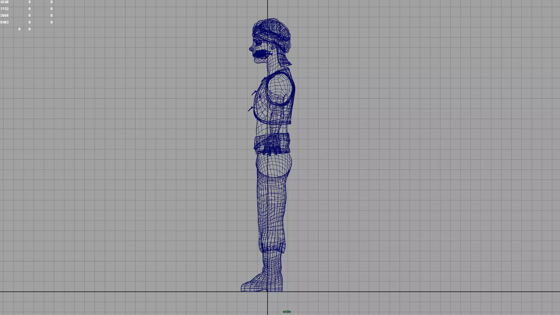 Historical cartoon young boy 3D model_8