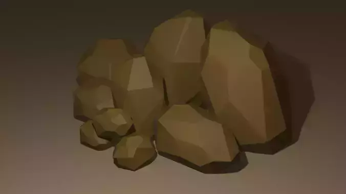 Low Poly Rocks Pack 